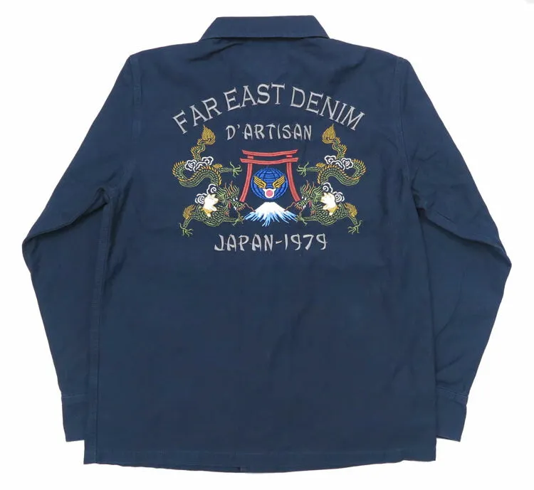ダルチザン ステュディオ・ダ・ルチザン STUDIO D'ARTISAN 刺繍 ミリタリー シャツ ジャケット SD5716【2024-25年秋冬新作】