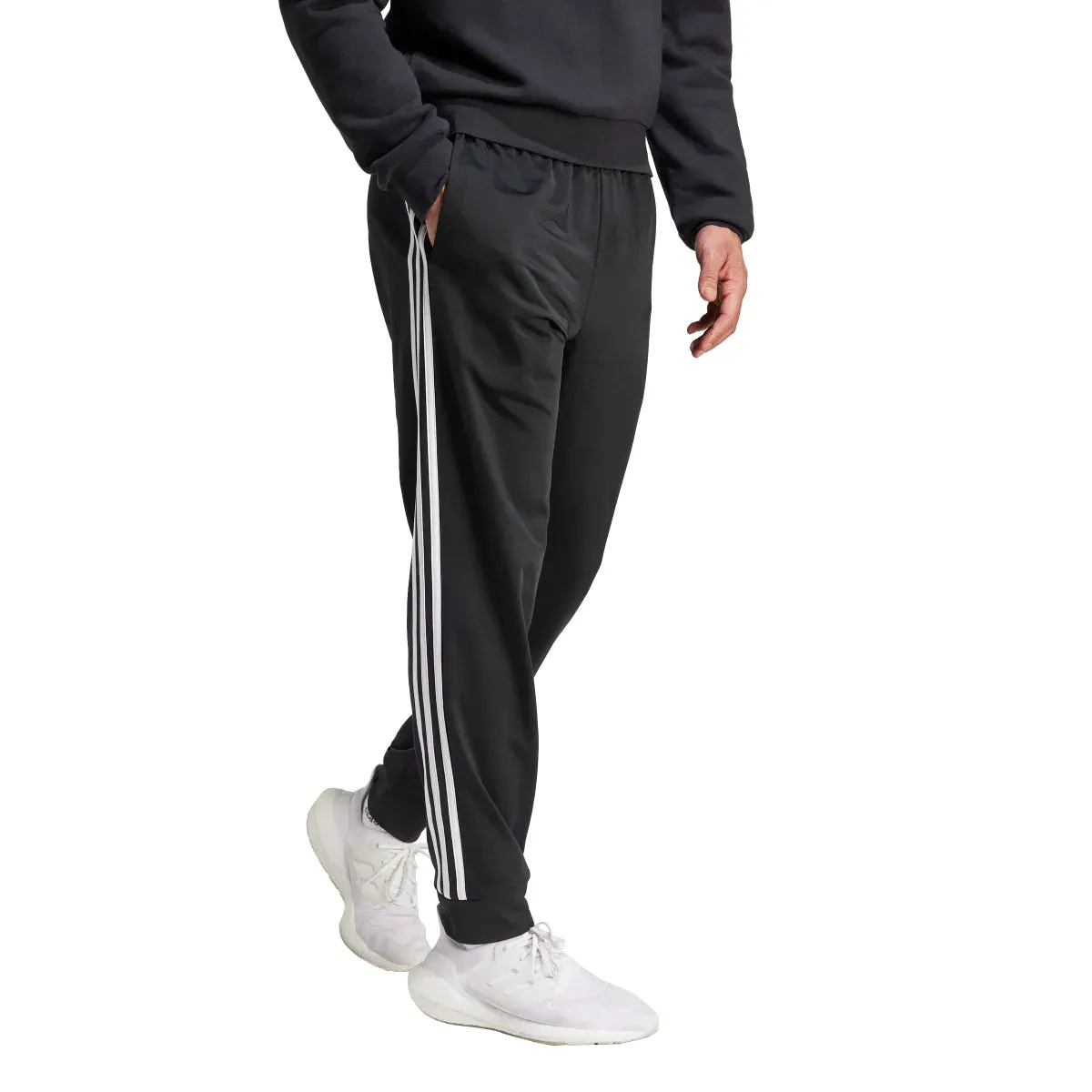 adidas Men's Essentials Warm-Up Tapered 3-Stripes Tracksuit Pants (Tall)