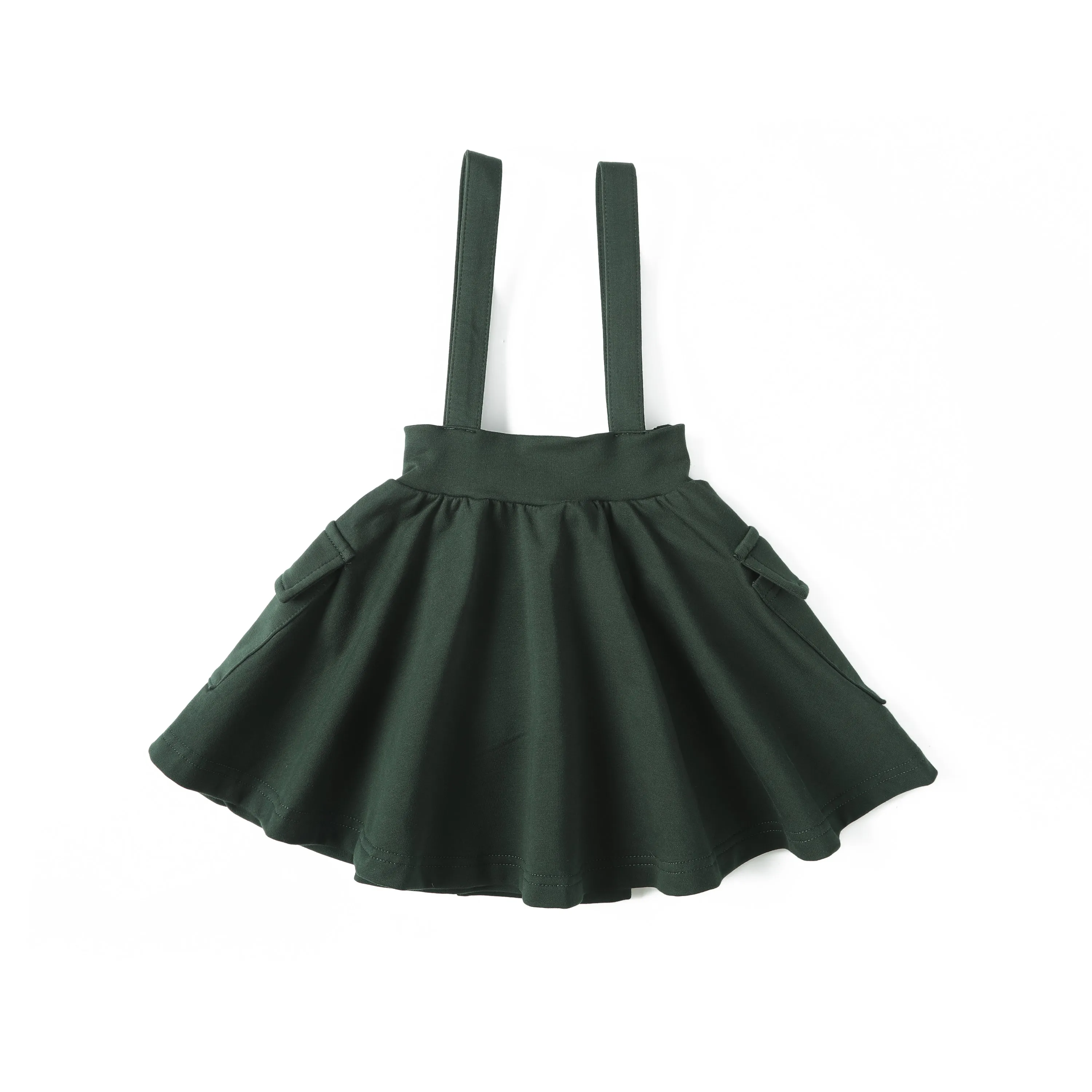 Anecdote Green Pocket Suspender Skirt