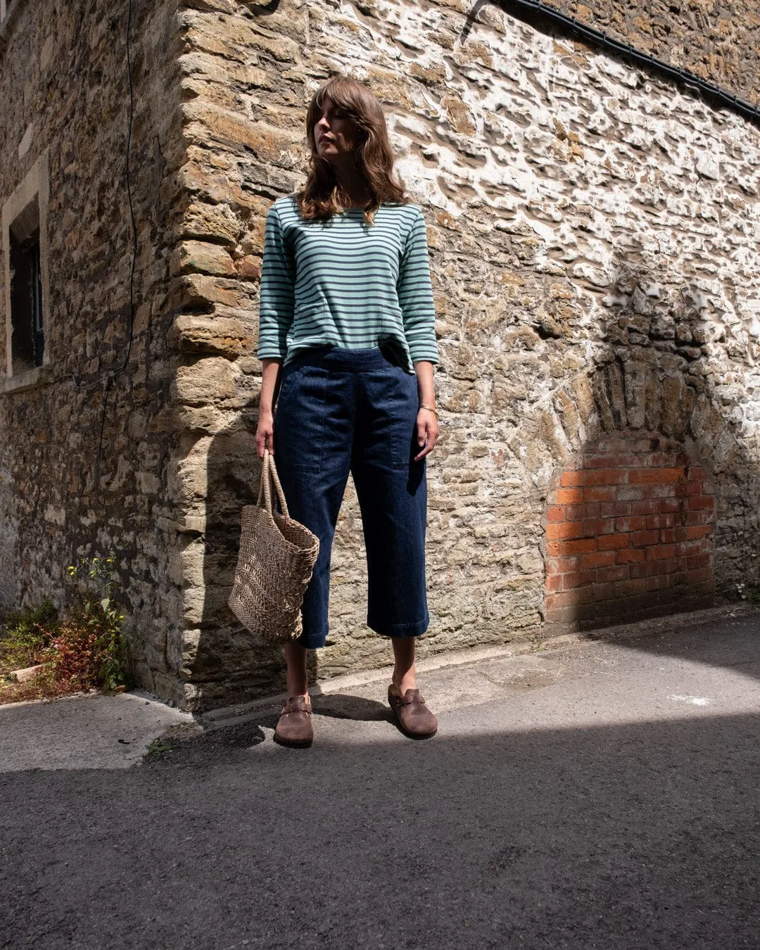 Anna Women's Organic Cotton Culottes | Blue Denim