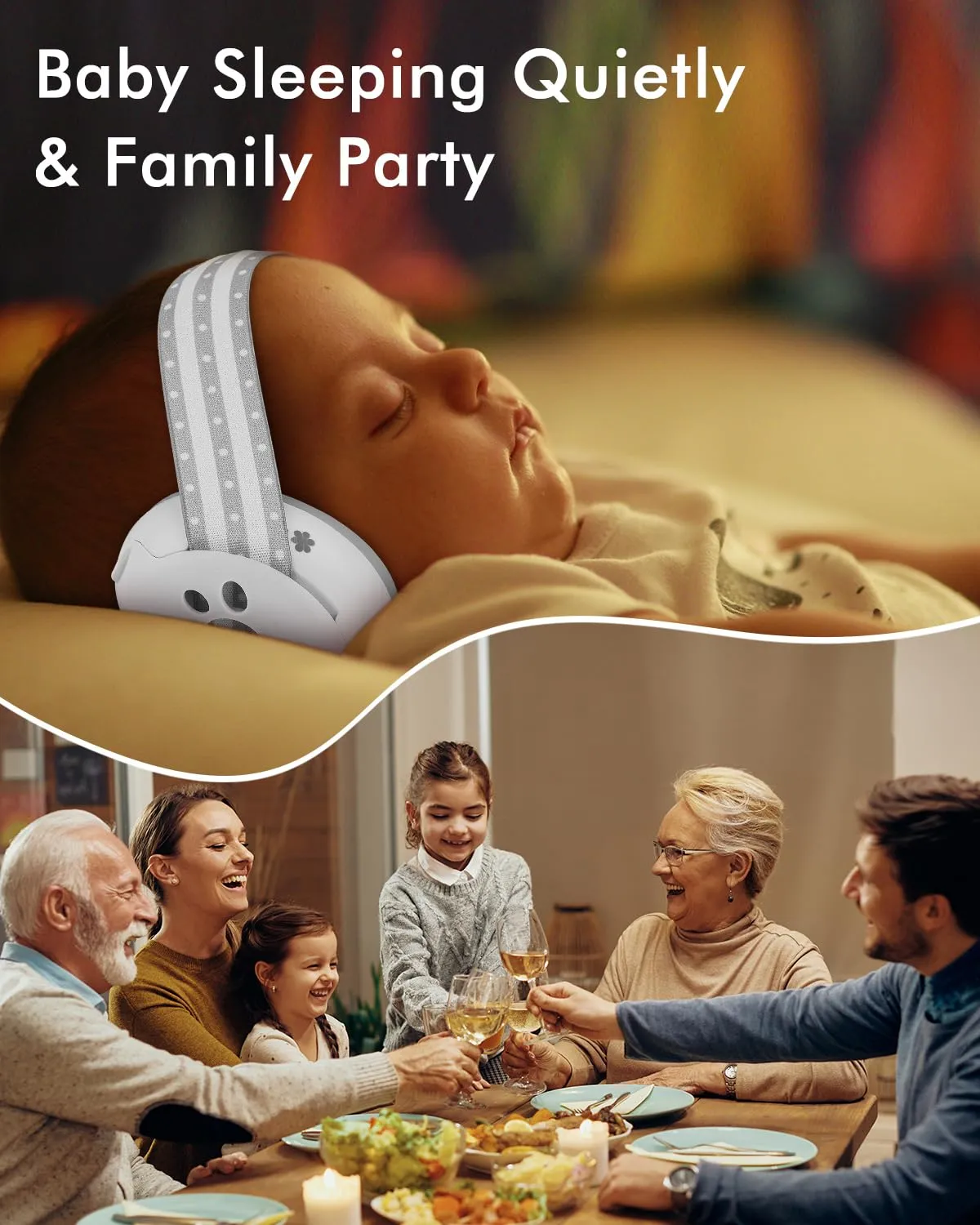 Baby Ear Protection, Noise Cancelling Headphones for Babies, Noise Reduction Earmuffs for Infant and Toddlers up to 36 Months Gray
