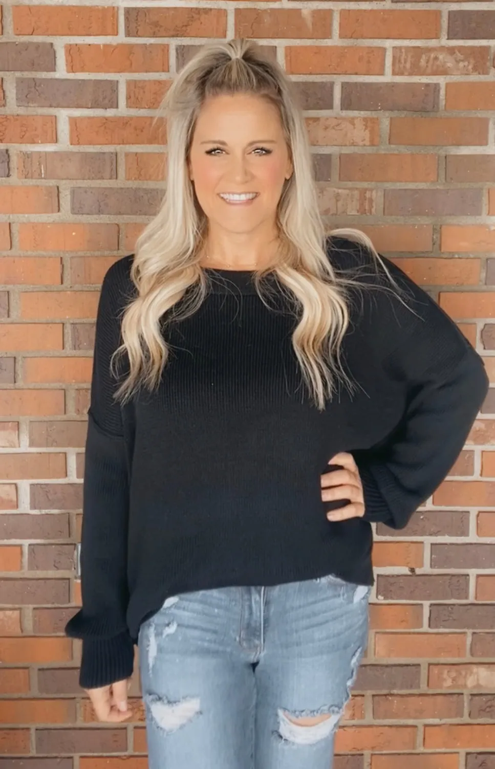 Bethany Black Sweater