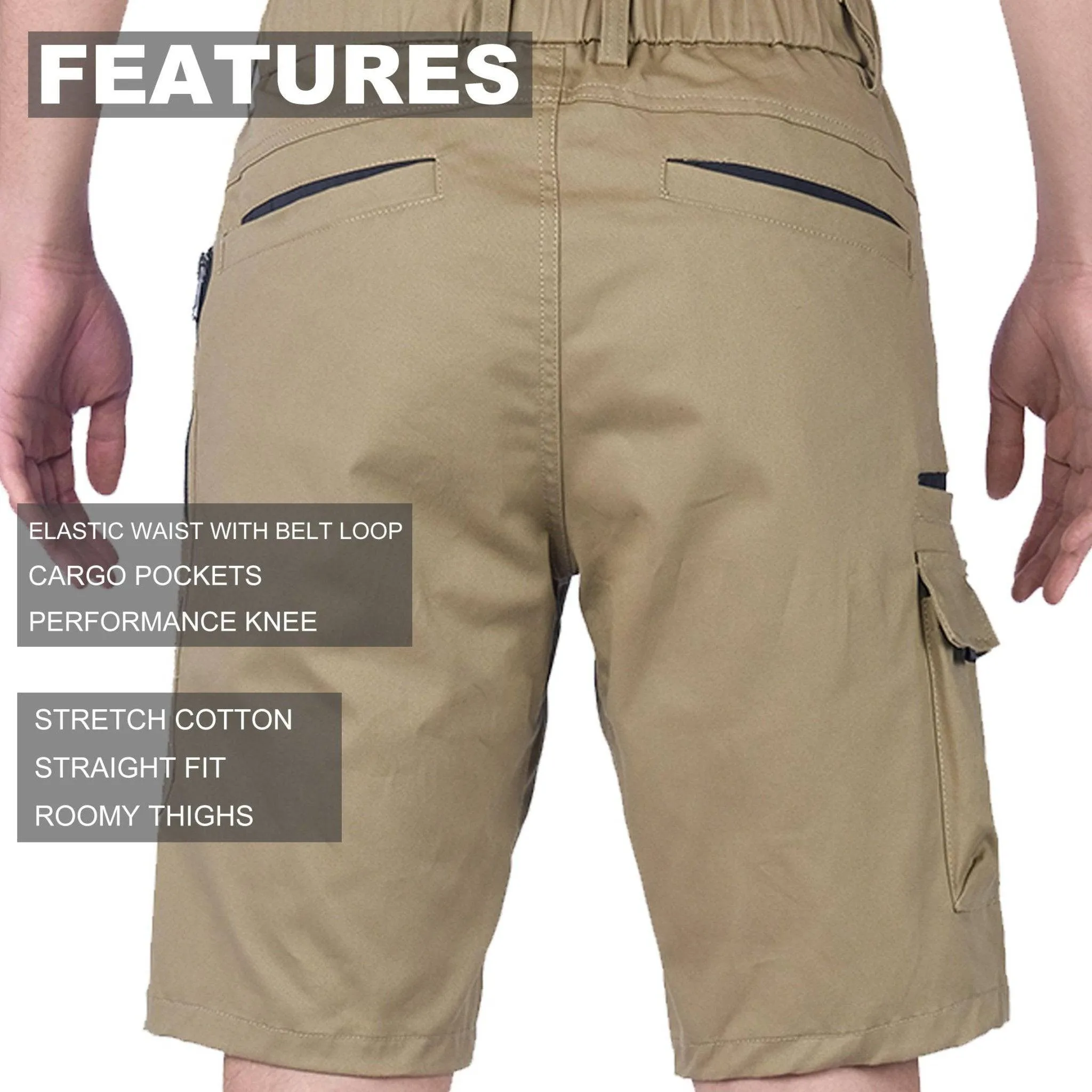 Big Bee WARP Cargo Shorts, Stretch Cotton