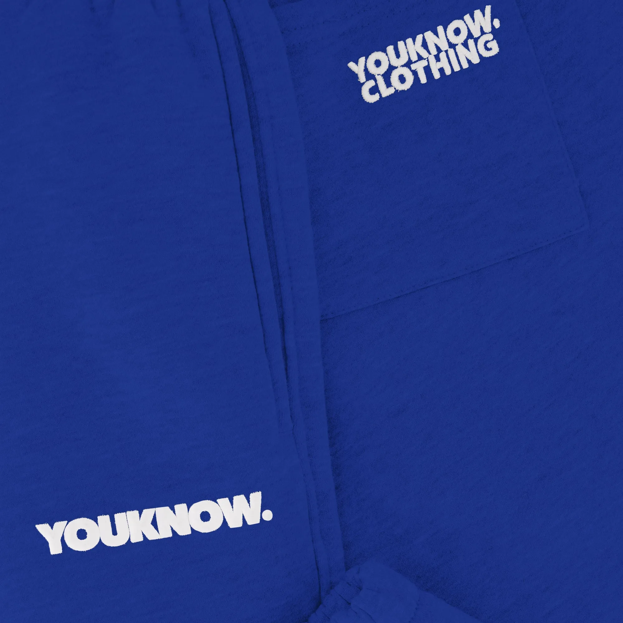 BLOCK CUFFED SWEATPANTS | BLUE