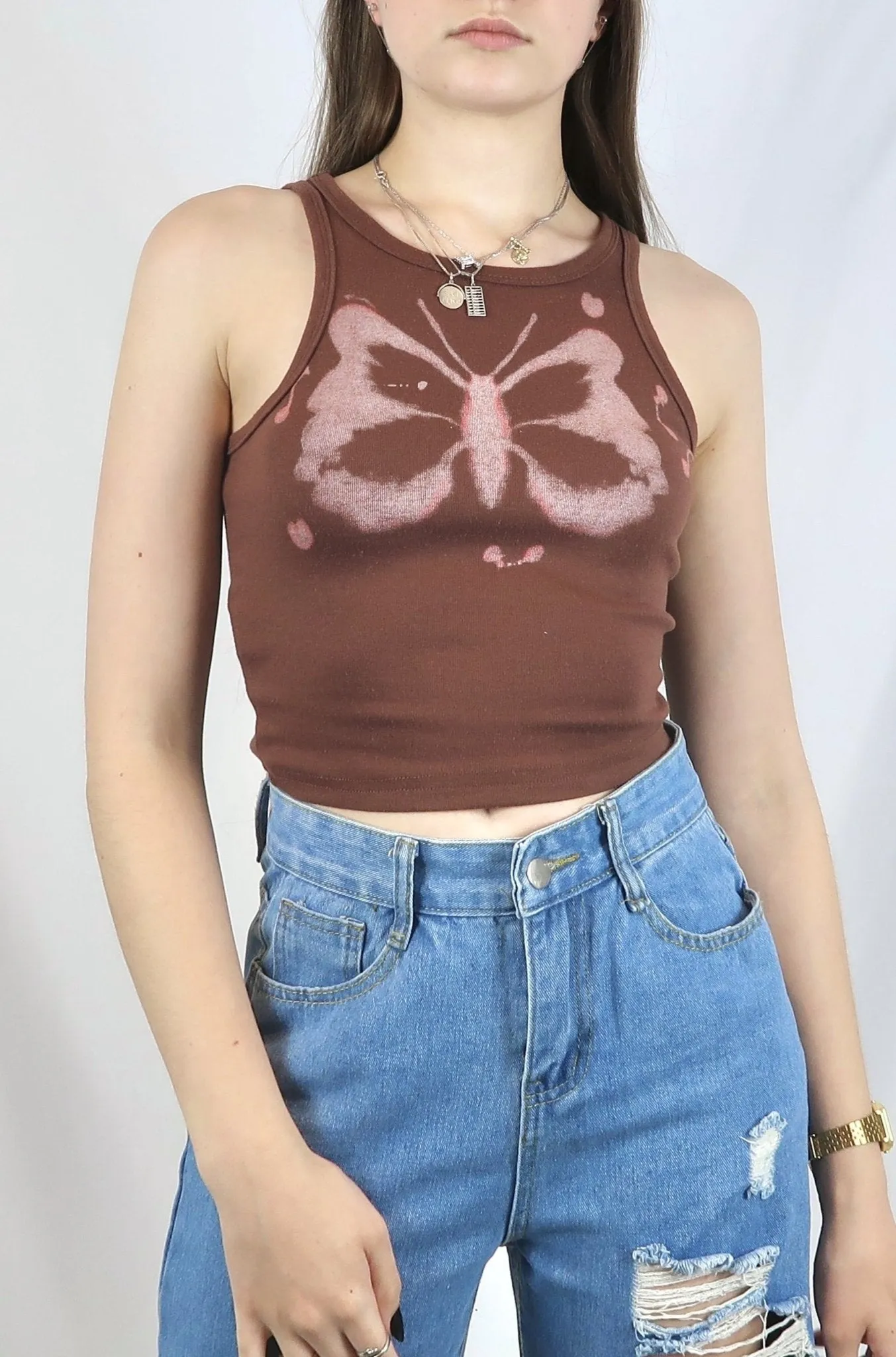 Butterfly crop top