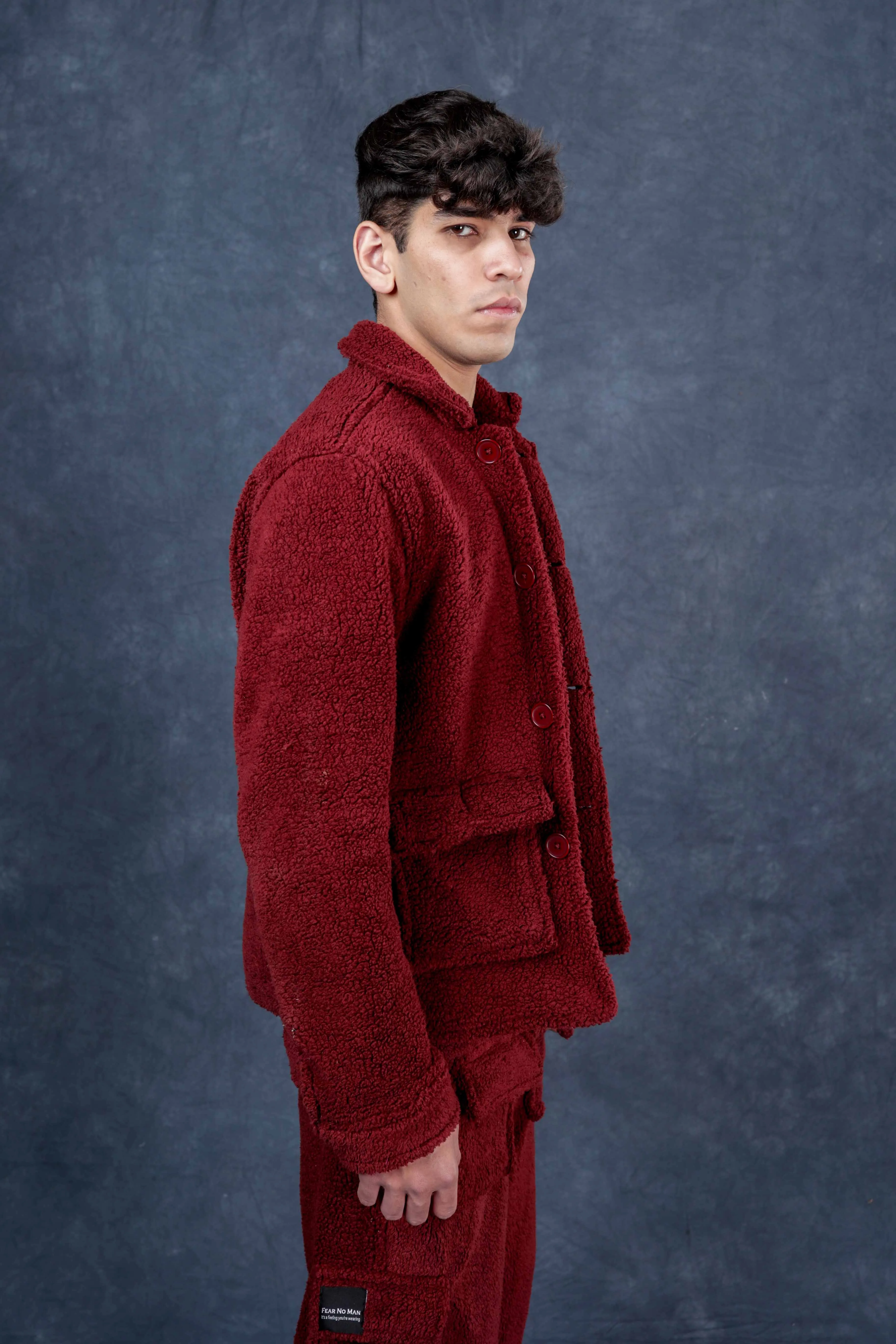 Crimson Sherpa Shacket