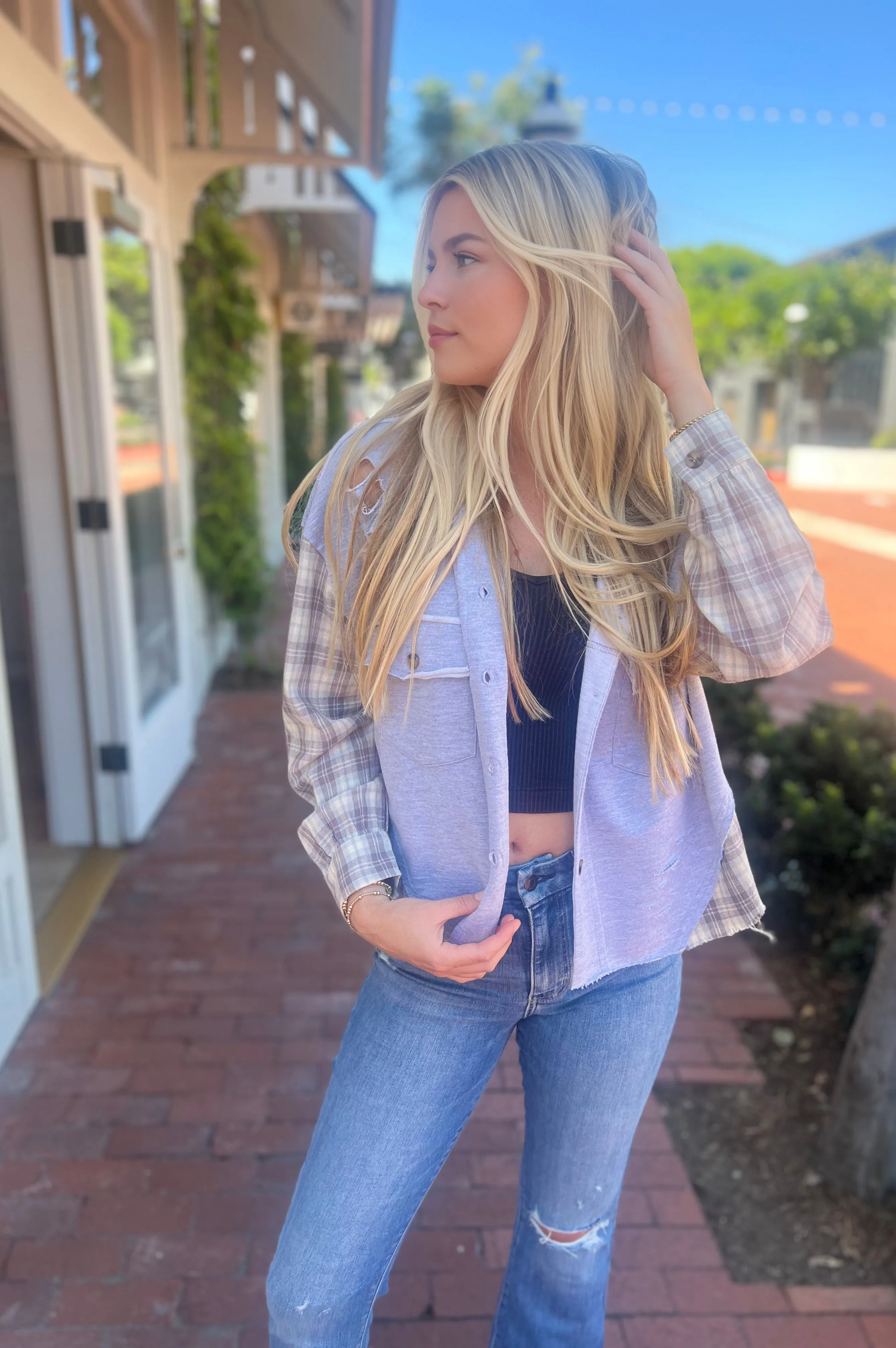 Feelin' Good Hoodie Shacket