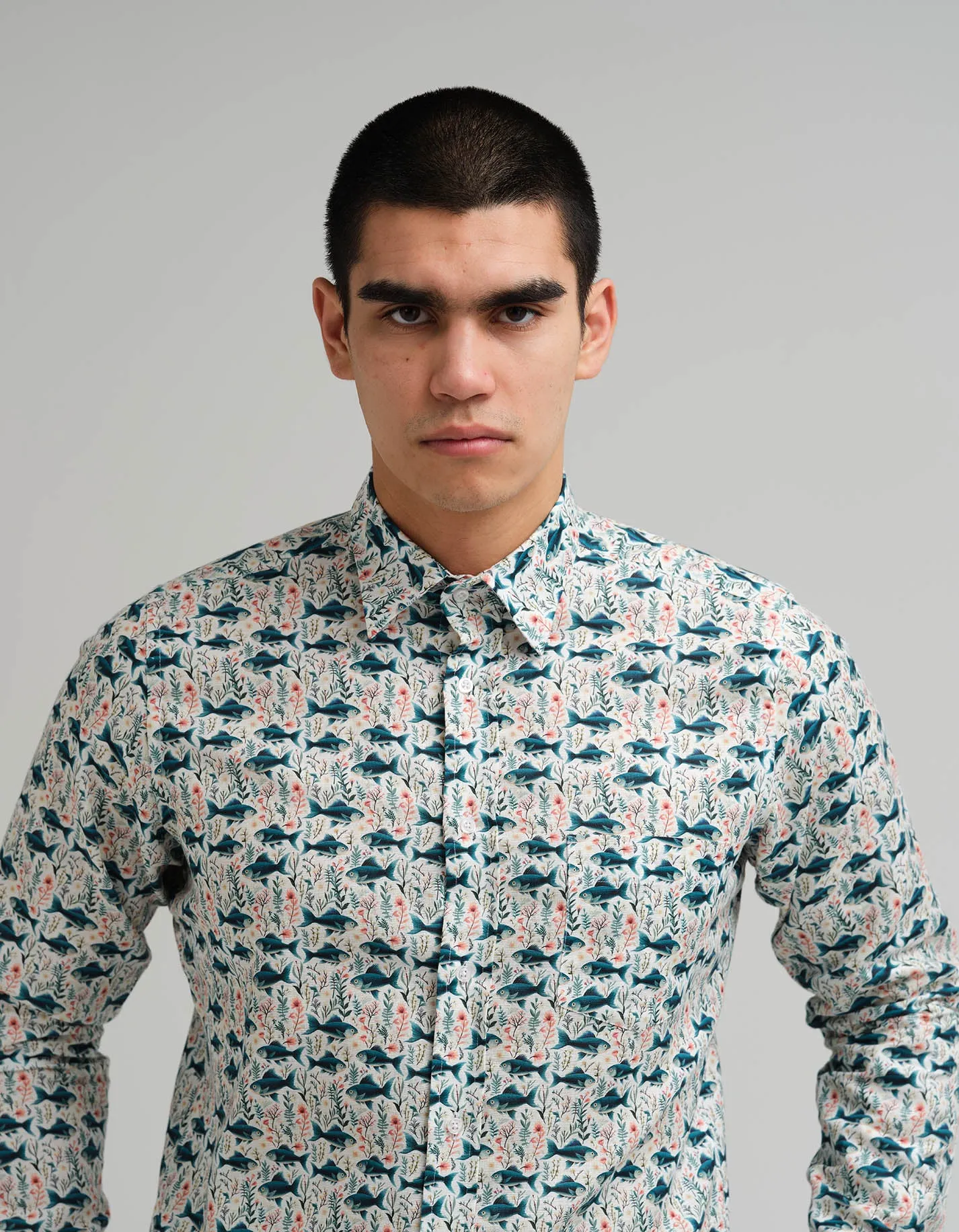 Fish Linen Shirt