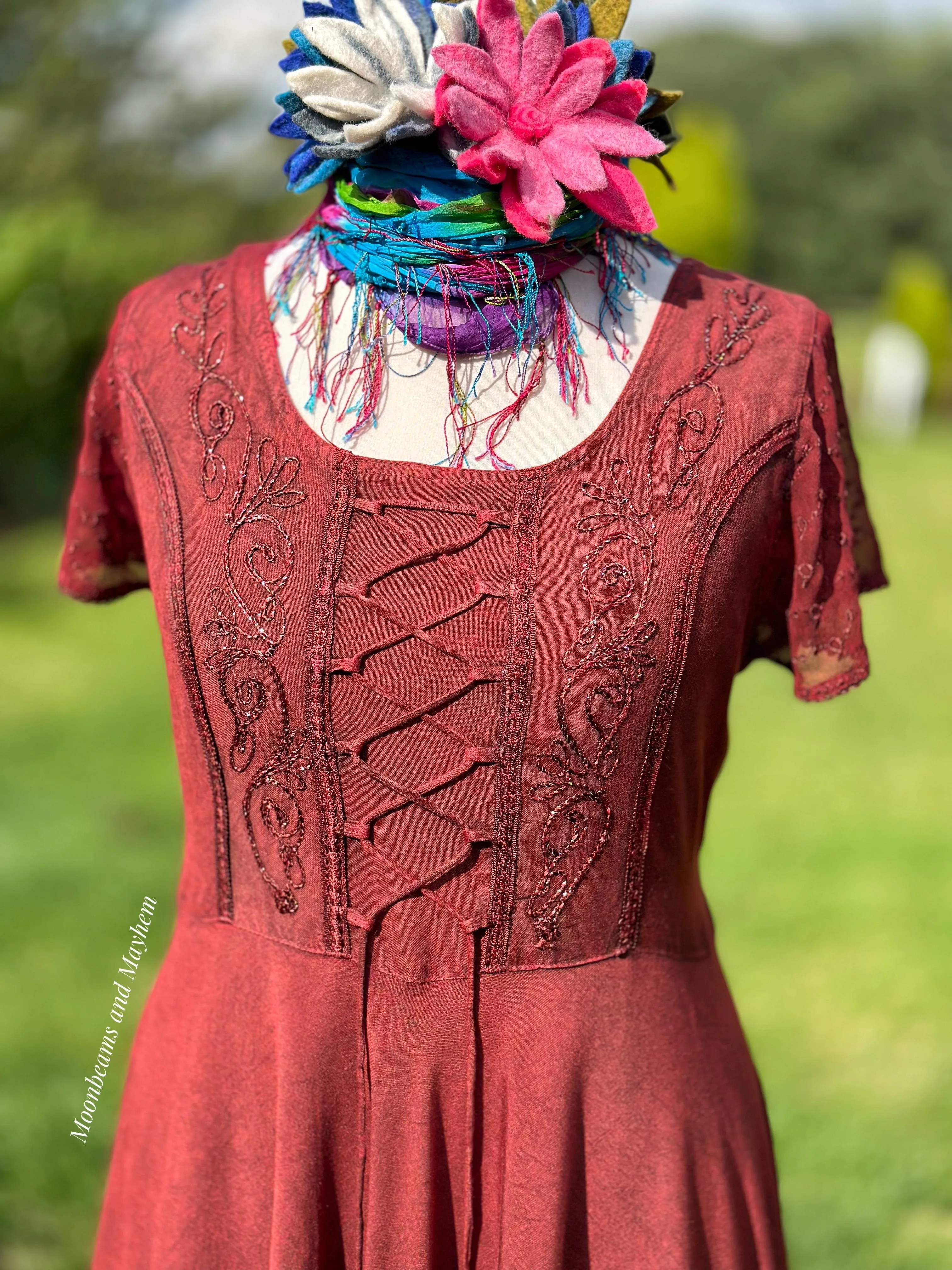 INDIAN RED MOONDANCE DRESS(M/L)