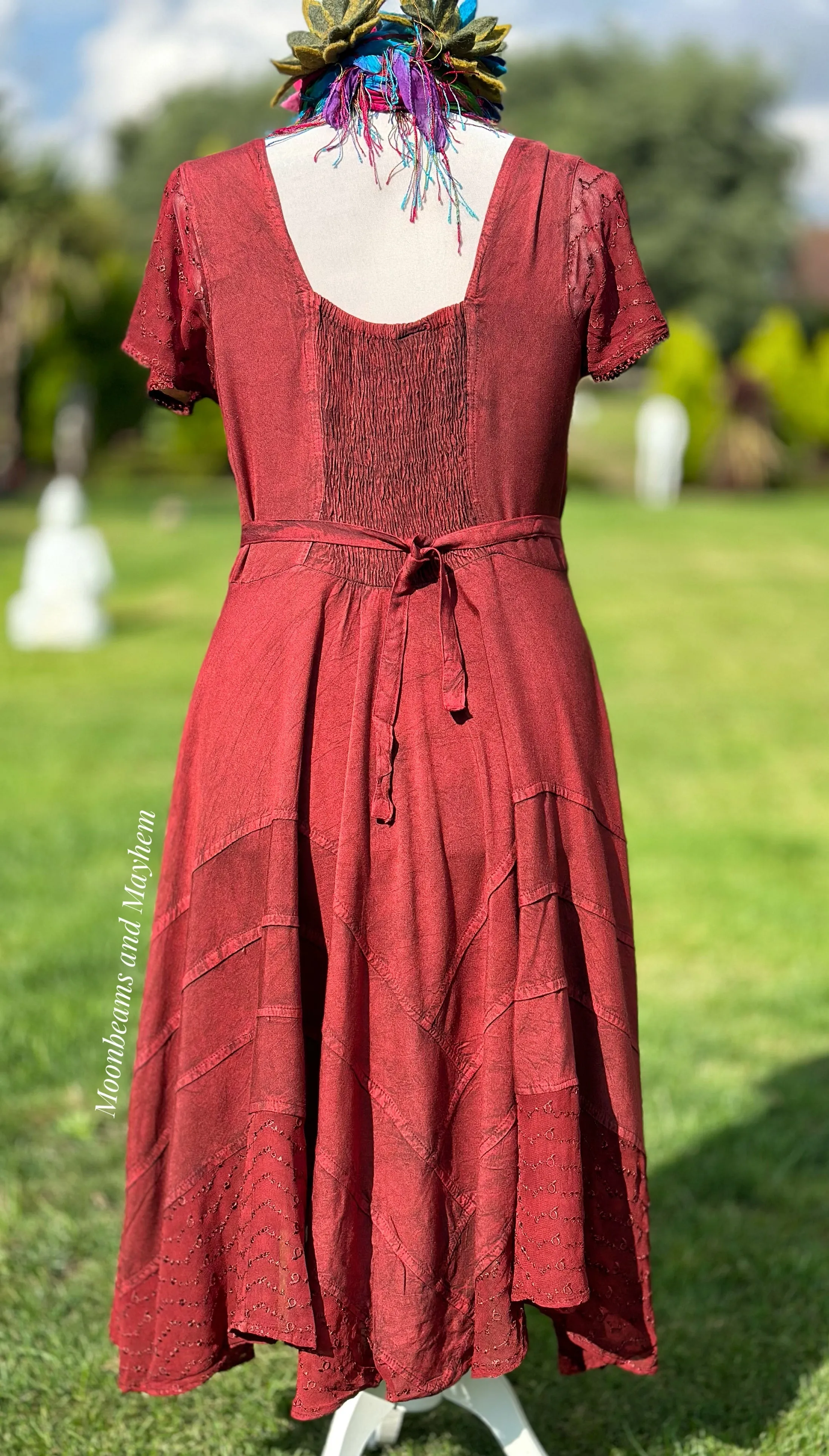INDIAN RED MOONDANCE DRESS(M/L)
