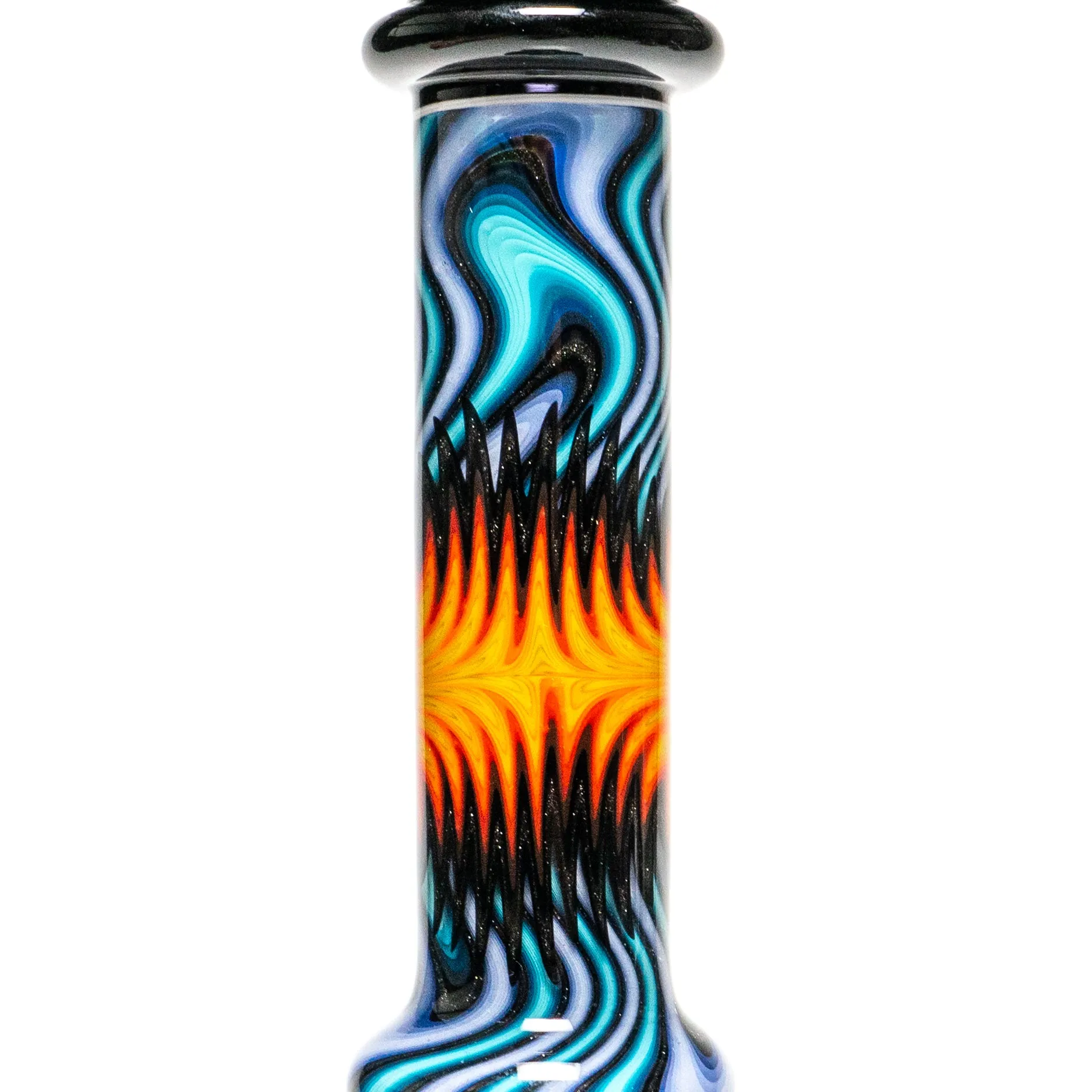 Jake C - Beaker - Double Layer Fire on Water - Grape Accents