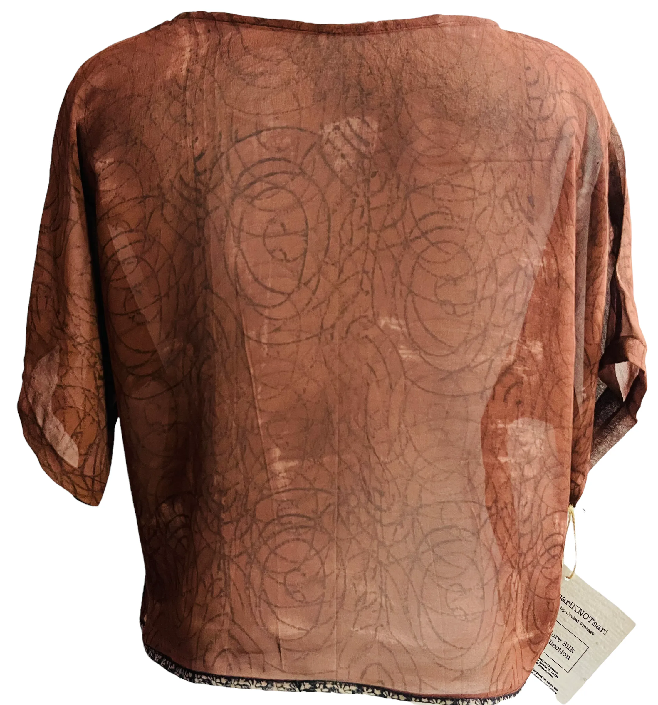 Kemogamisis Sheer Avatar Pure Silk Boxy Top