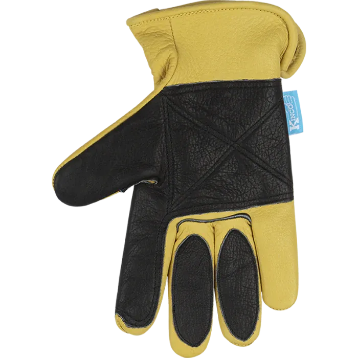 Kinco Hydroflector™ Water-Resistant Premium Grain Buffalo Driver With Double-Palm Glove