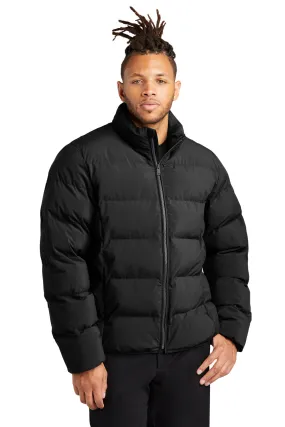 Mercer Mettle Mens Water Resistant Full Zip Puffy Jacket - Deep Black