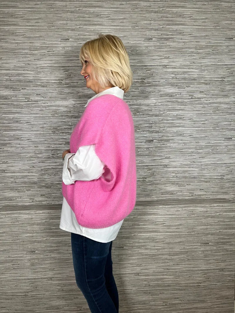 Mohair Crop Layering Sweater Navy