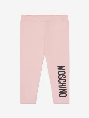 Moschino Baby Girls Logo Leggings in Pink
