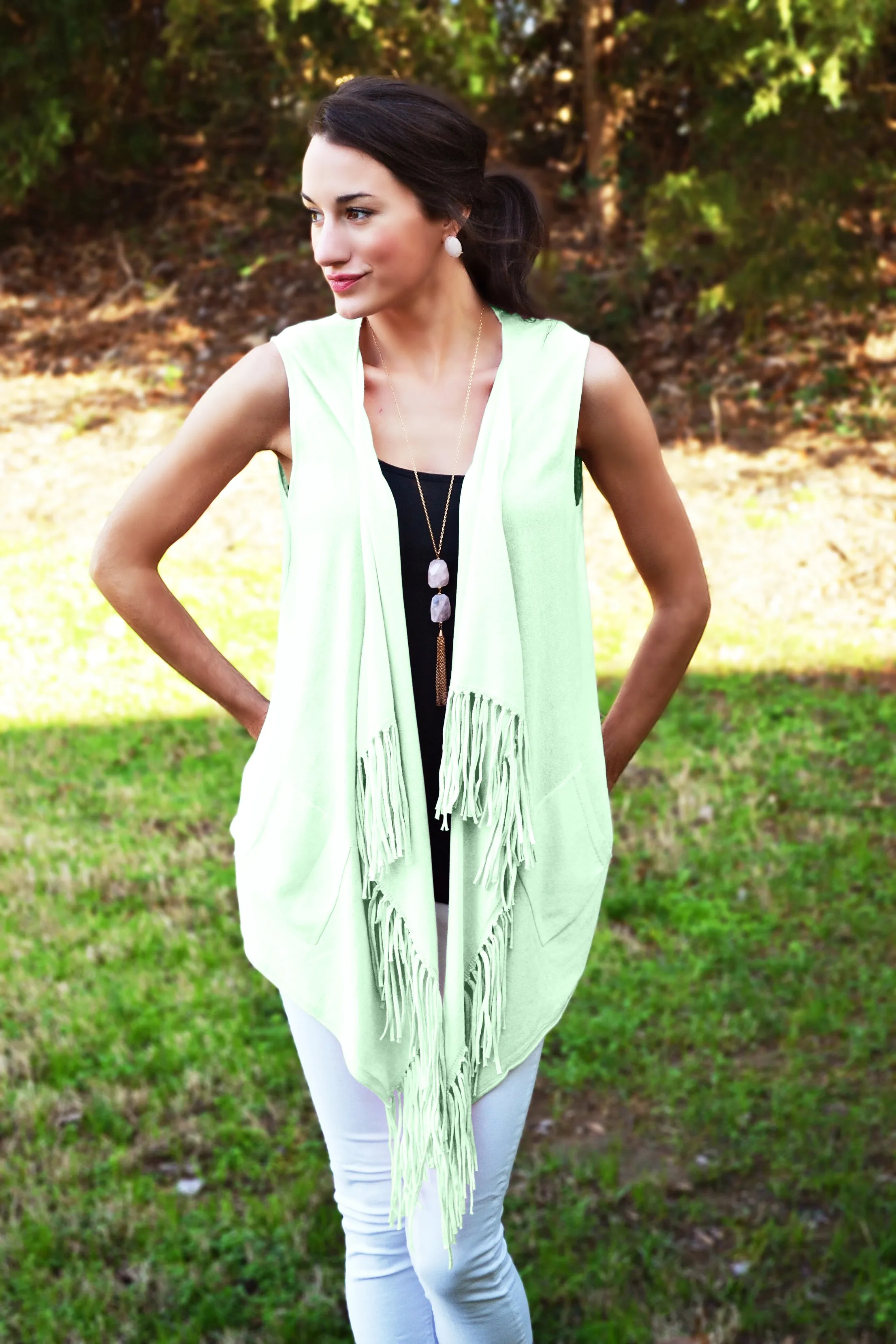 Nantucket Fringe Vest