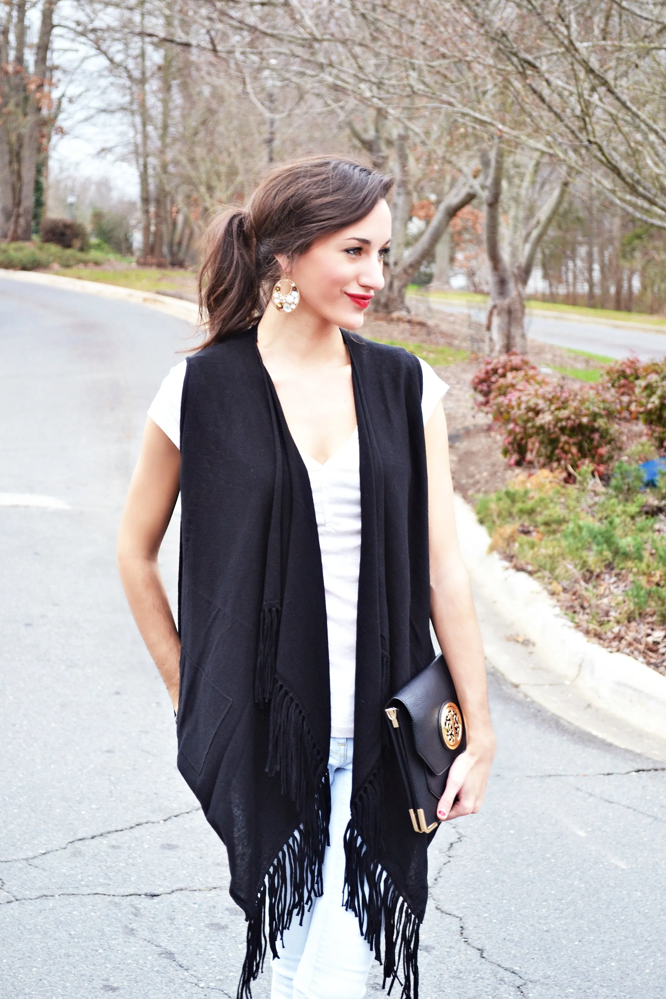 Nantucket Fringe Vest