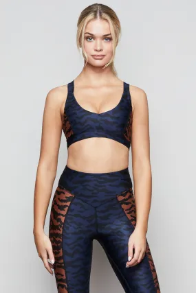 OASIS LEOPARD BRA | NAVY ZEBRA001
