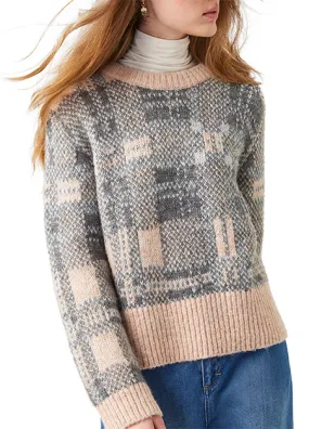 Olive Check Sweater