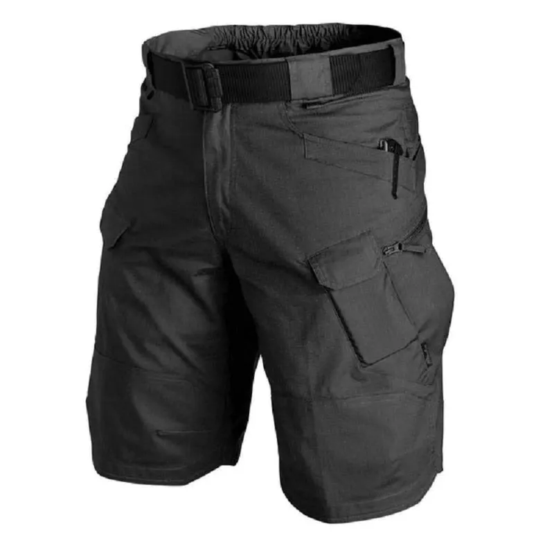 Outdoor Cargo Men Shorts for Summer Waterproof Tactical Military Shorts Trekking Camp Hiking Work Pants Multi Pocket Plus Size