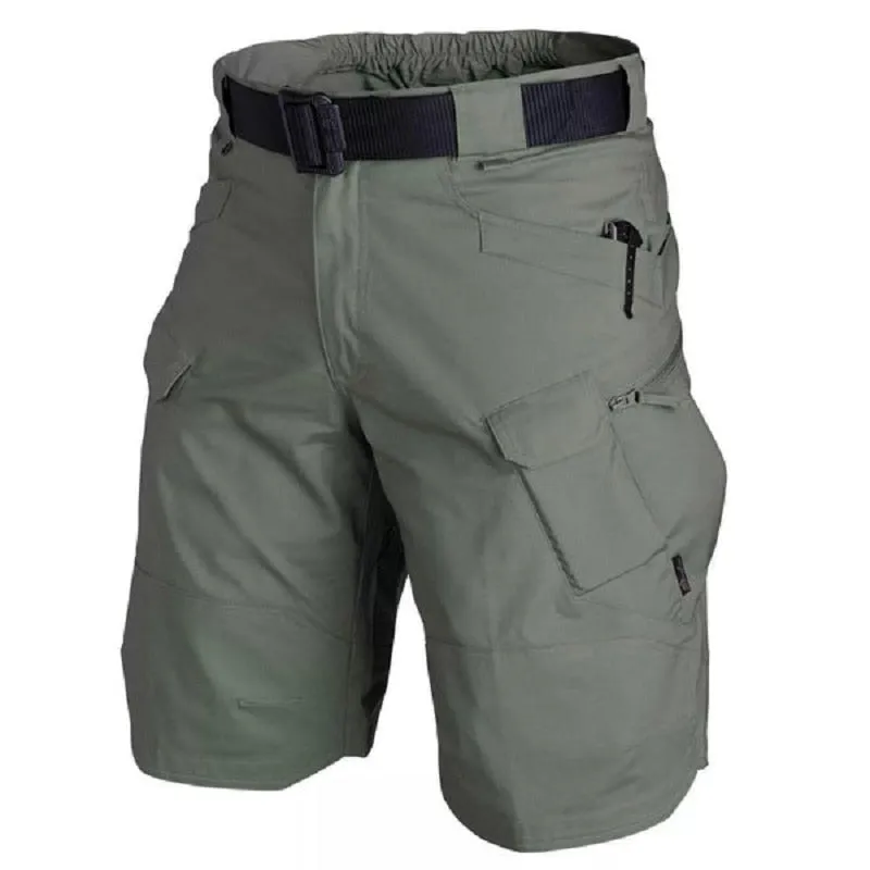Outdoor Cargo Men Shorts for Summer Waterproof Tactical Military Shorts Trekking Camp Hiking Work Pants Multi Pocket Plus Size