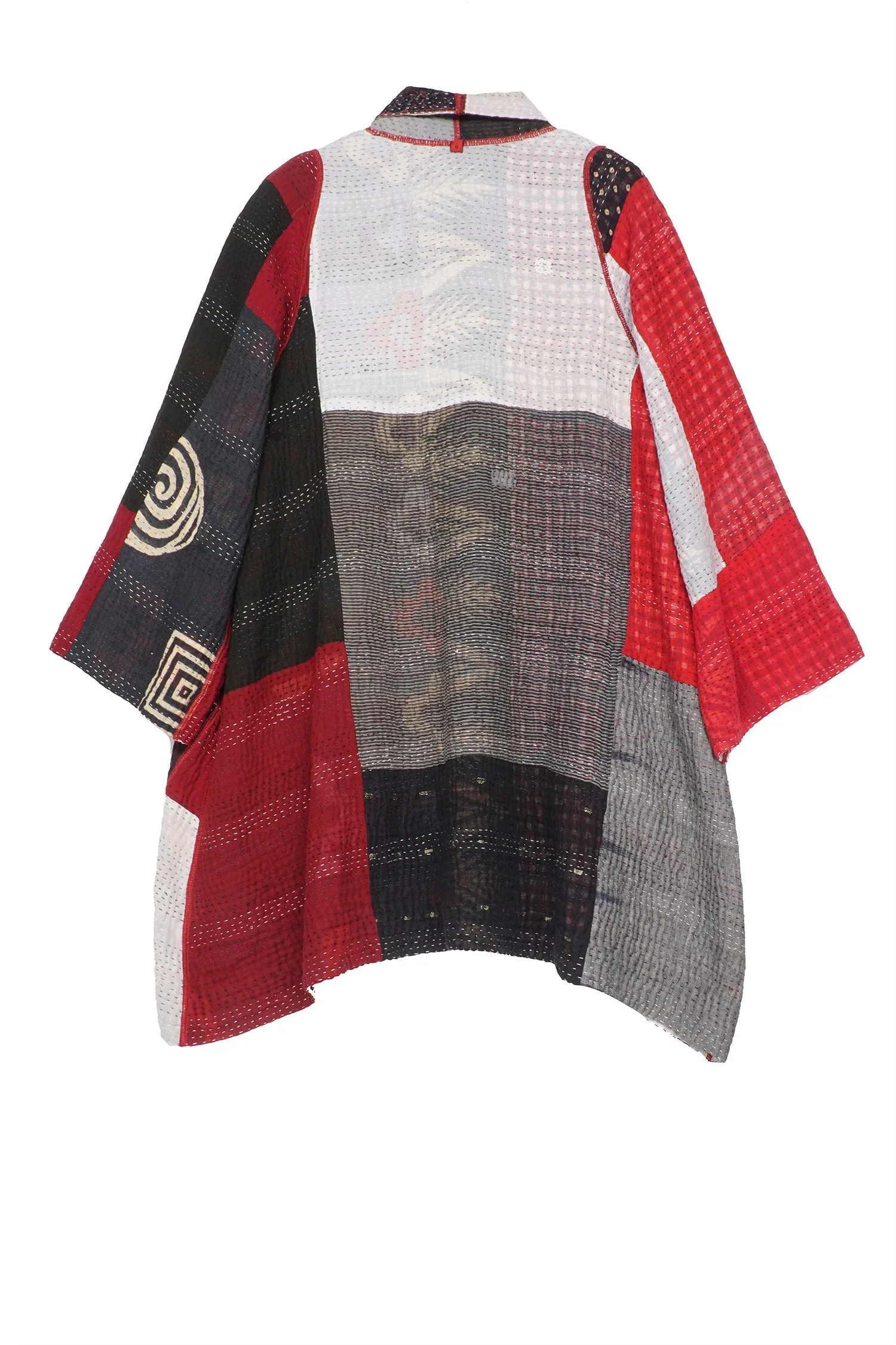 PAISLEY & PATCH KANTHA A-LINE JKT - py4003-wht -
