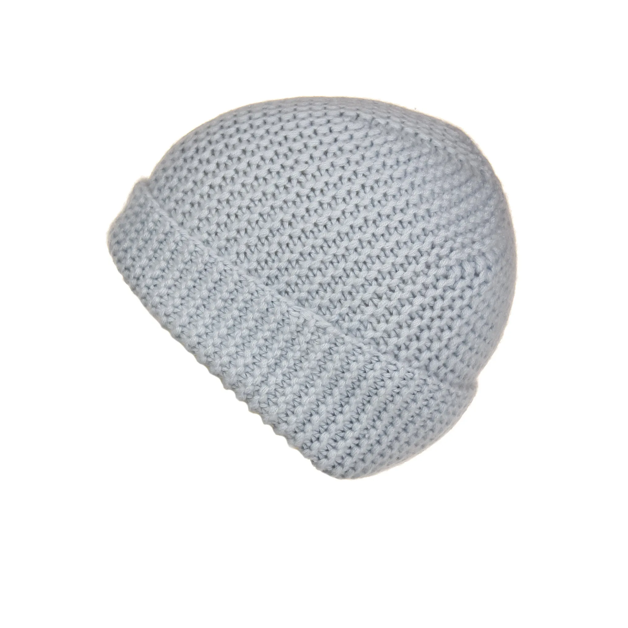 Pearl Stitched Light Grey Cashmere Hat