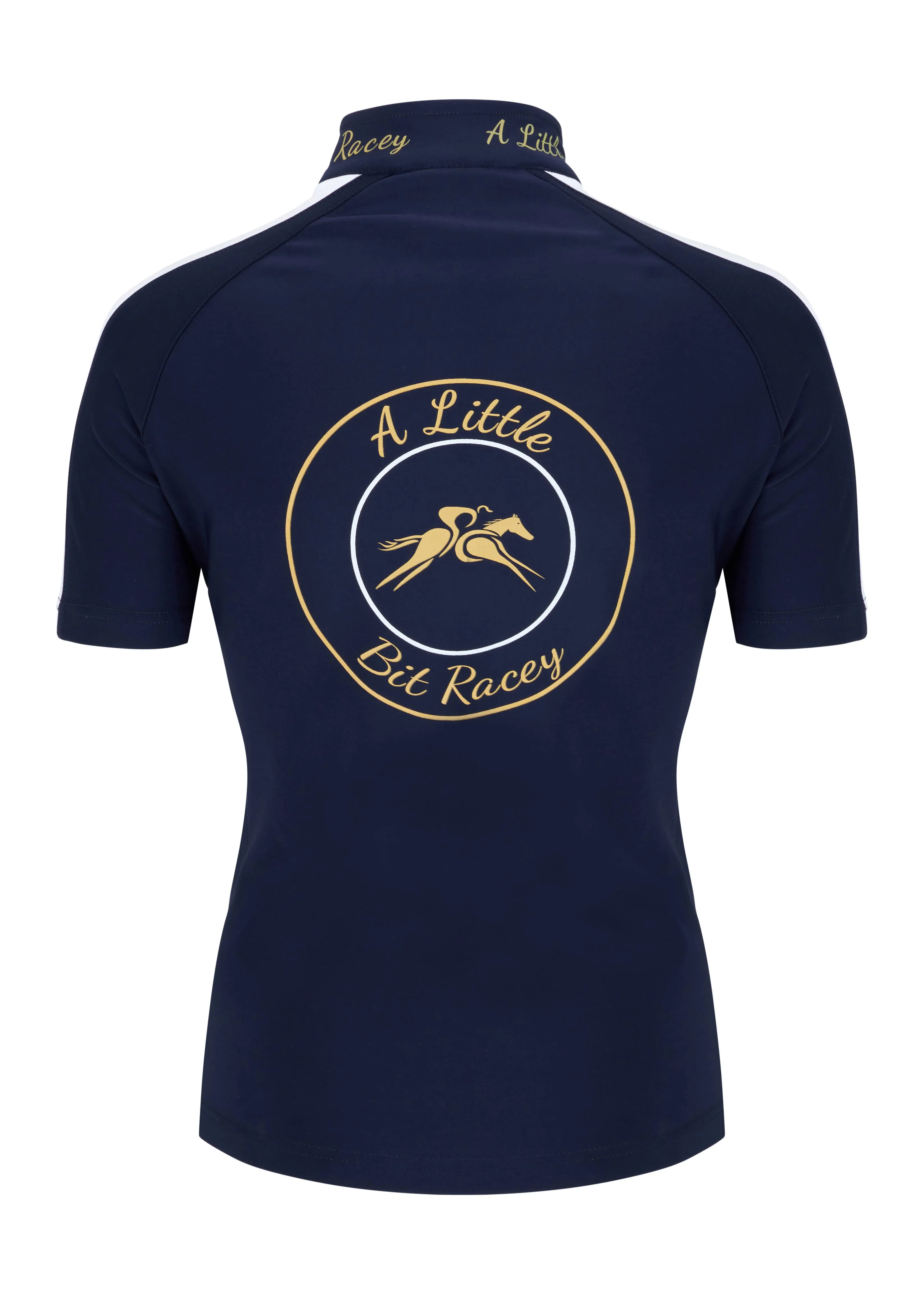 Reyal Top Navy Short Sleeved By A Little Bit Racey