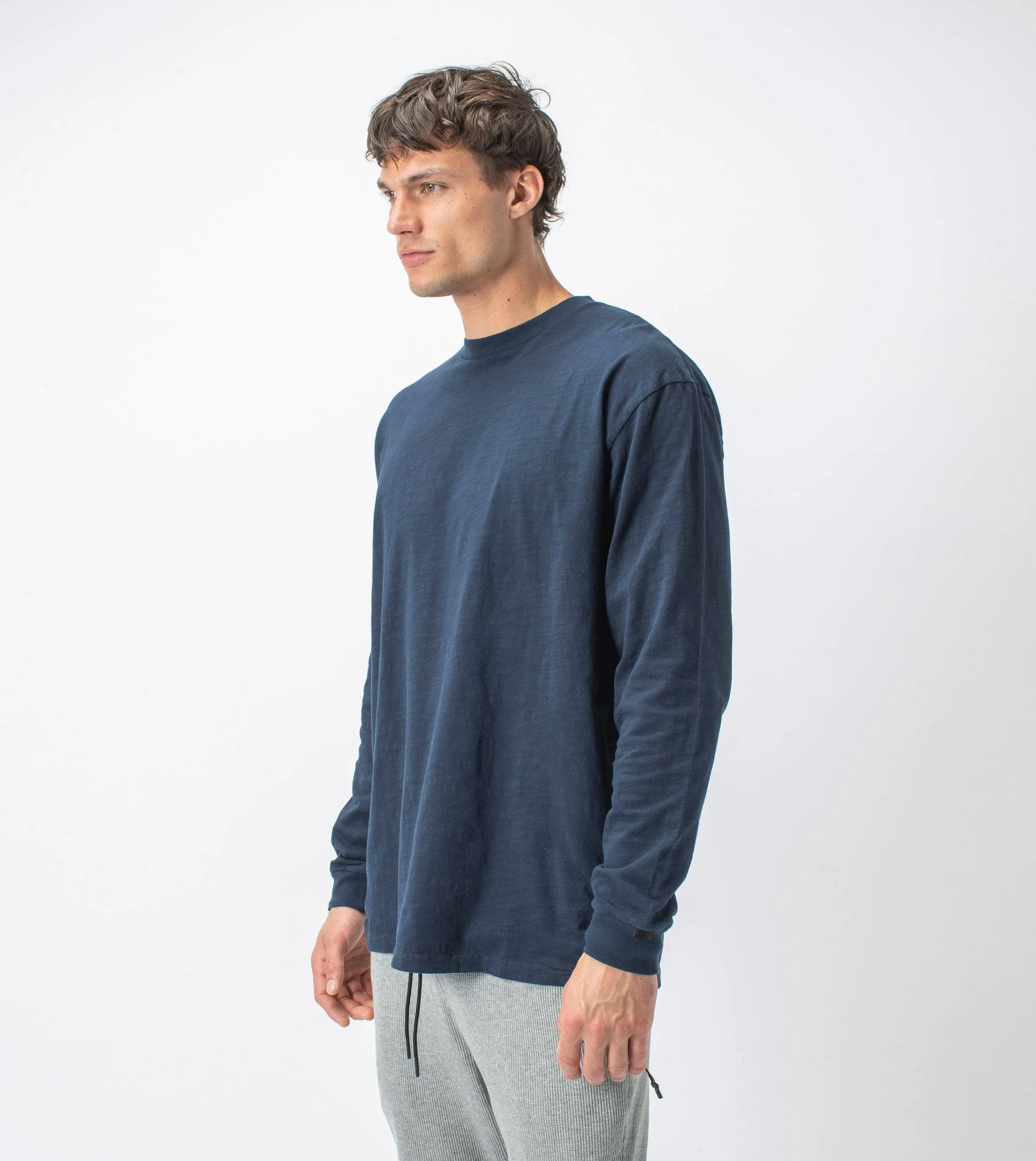 Slub Box LS Tee Washed Ink