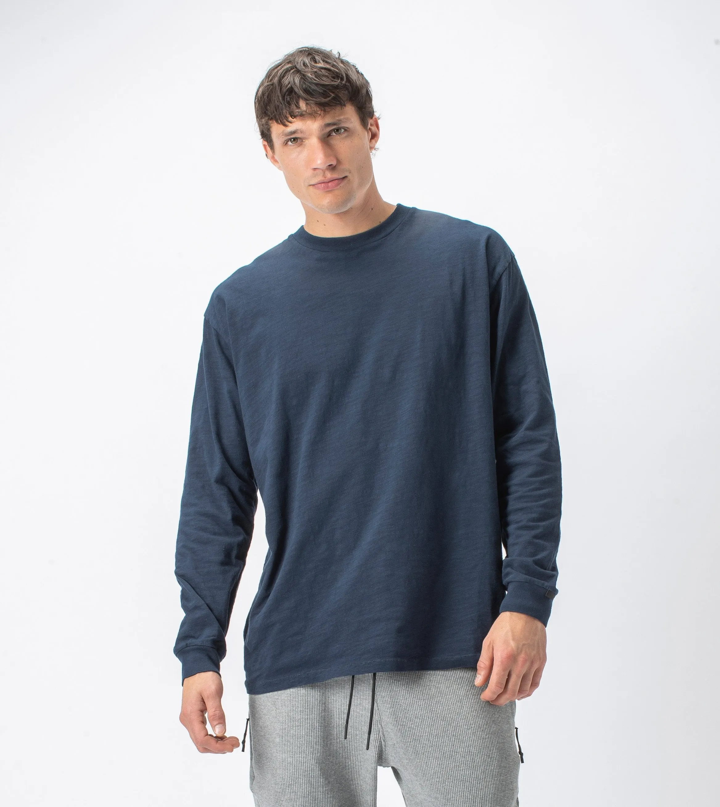 Slub Box LS Tee Washed Ink