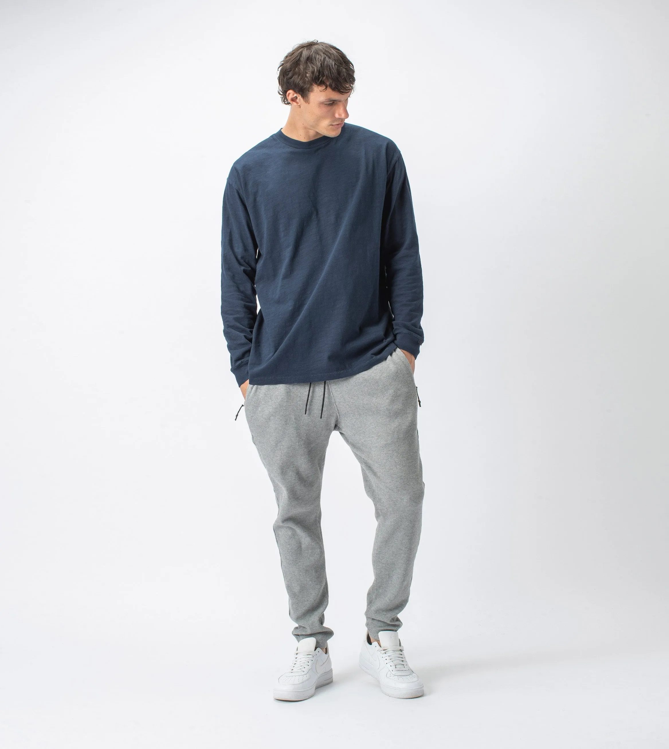 Slub Box LS Tee Washed Ink