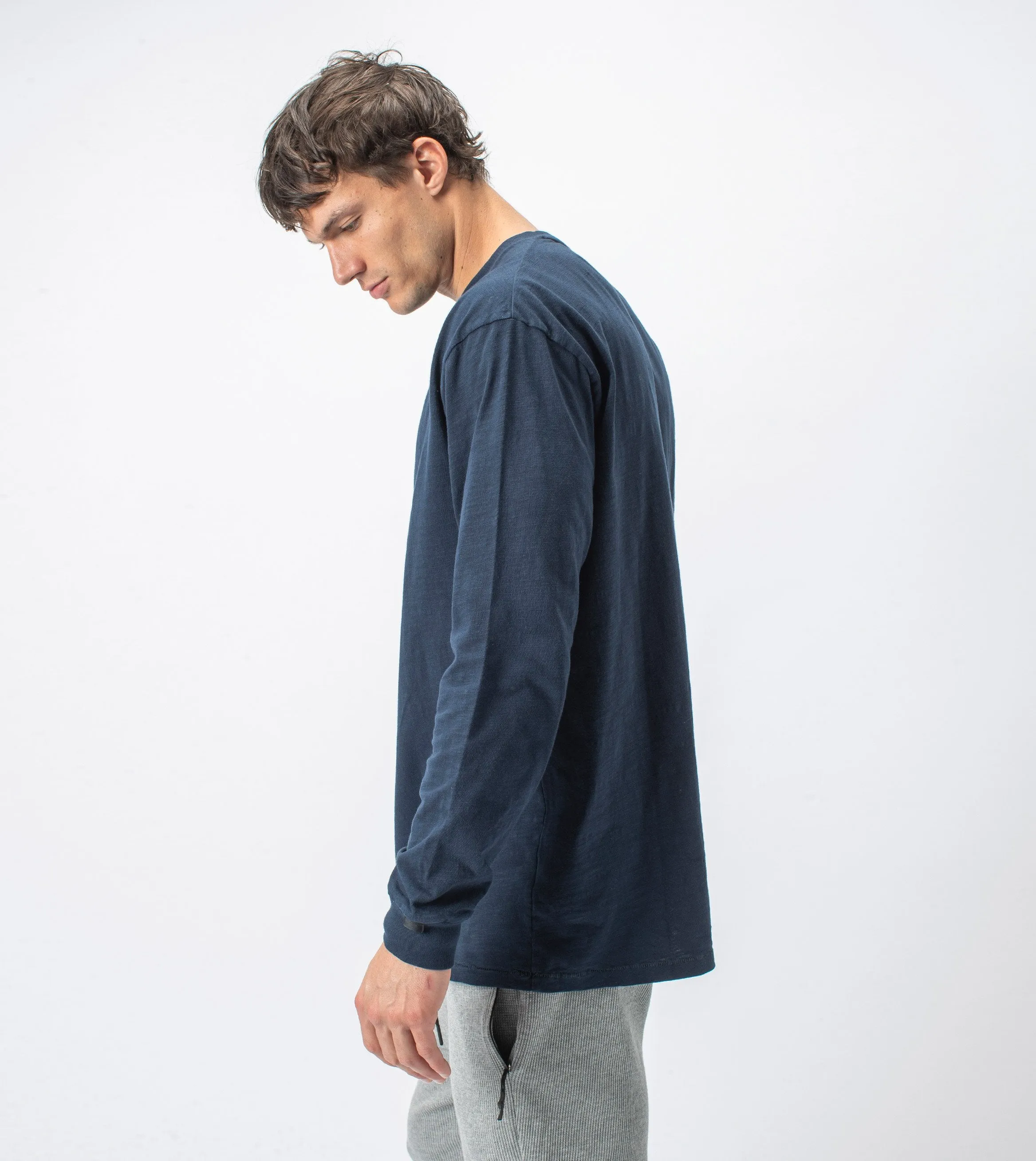 Slub Box LS Tee Washed Ink