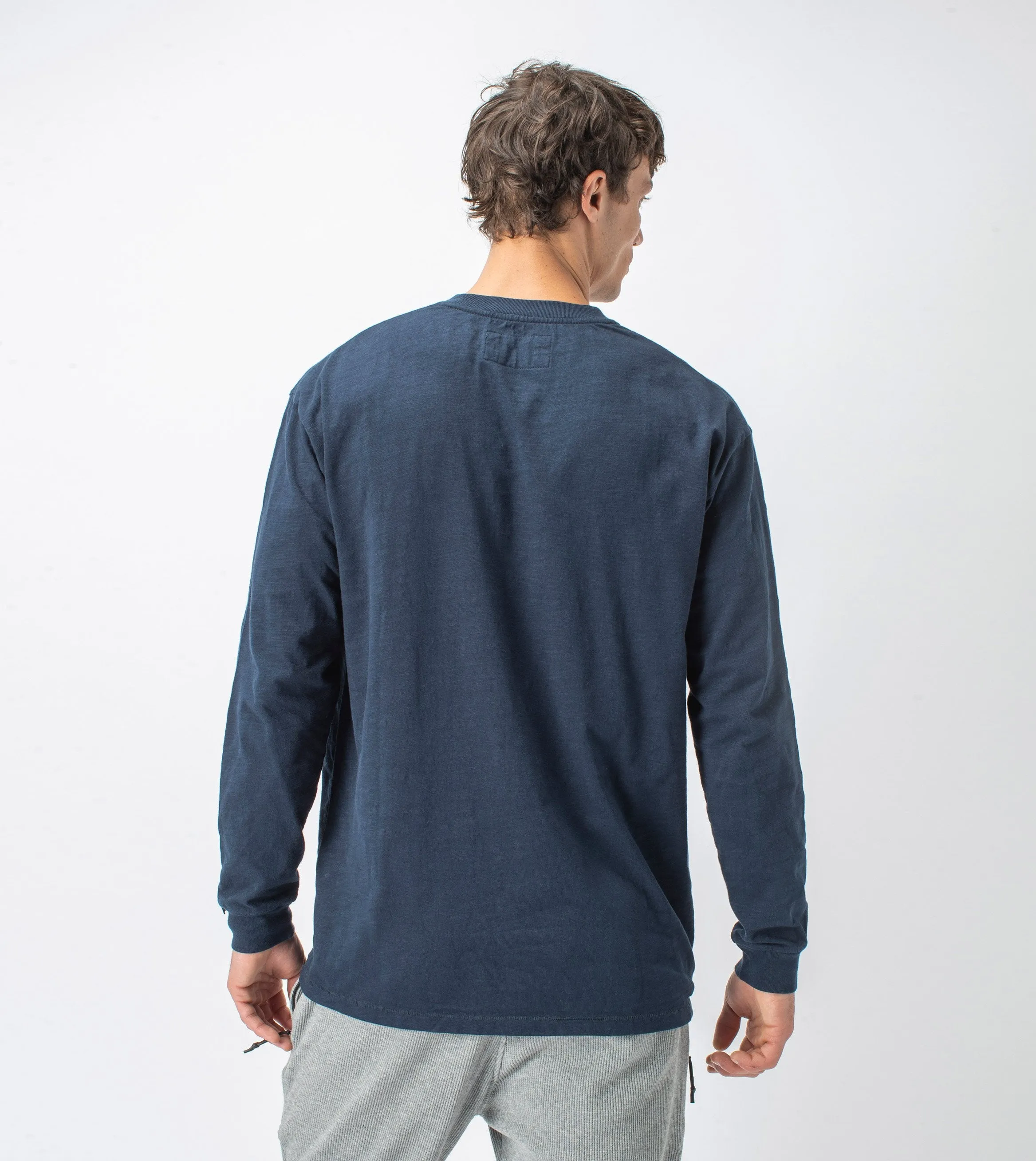 Slub Box LS Tee Washed Ink