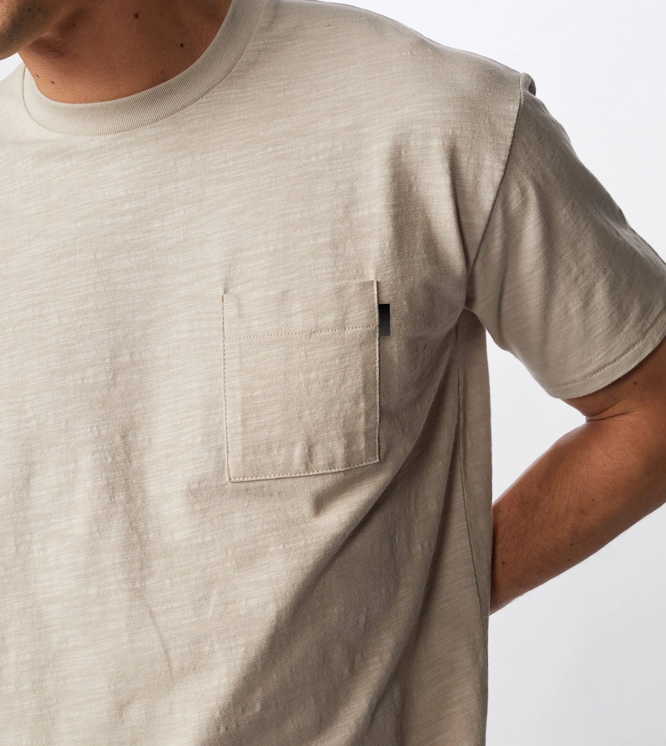 Slub Box Pocket Tee Bread