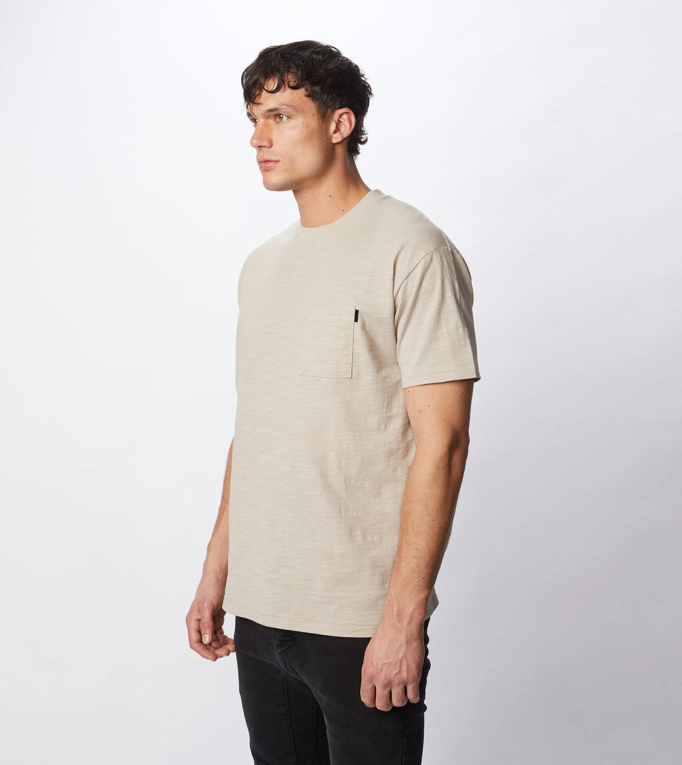 Slub Box Pocket Tee Bread