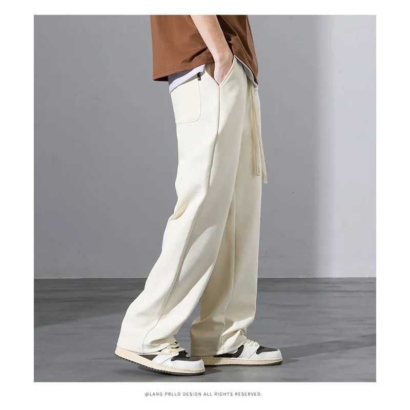 Straight Print Sports Loose Fit Sweatpant