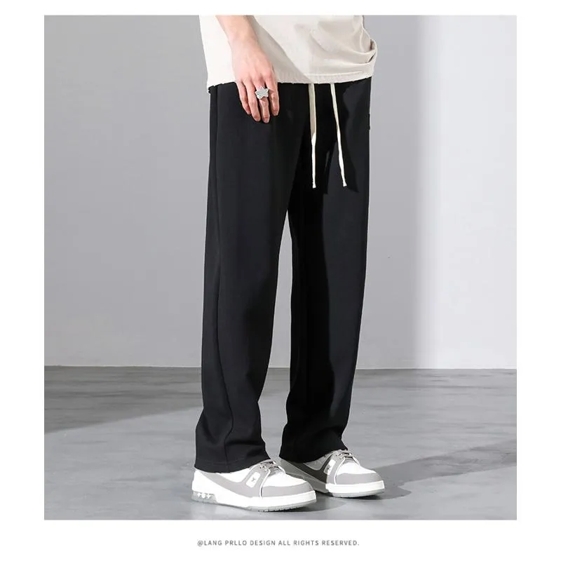 Straight Print Sports Loose Fit Sweatpant