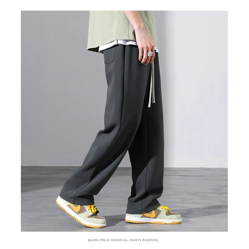 Straight Print Sports Loose Fit Sweatpant