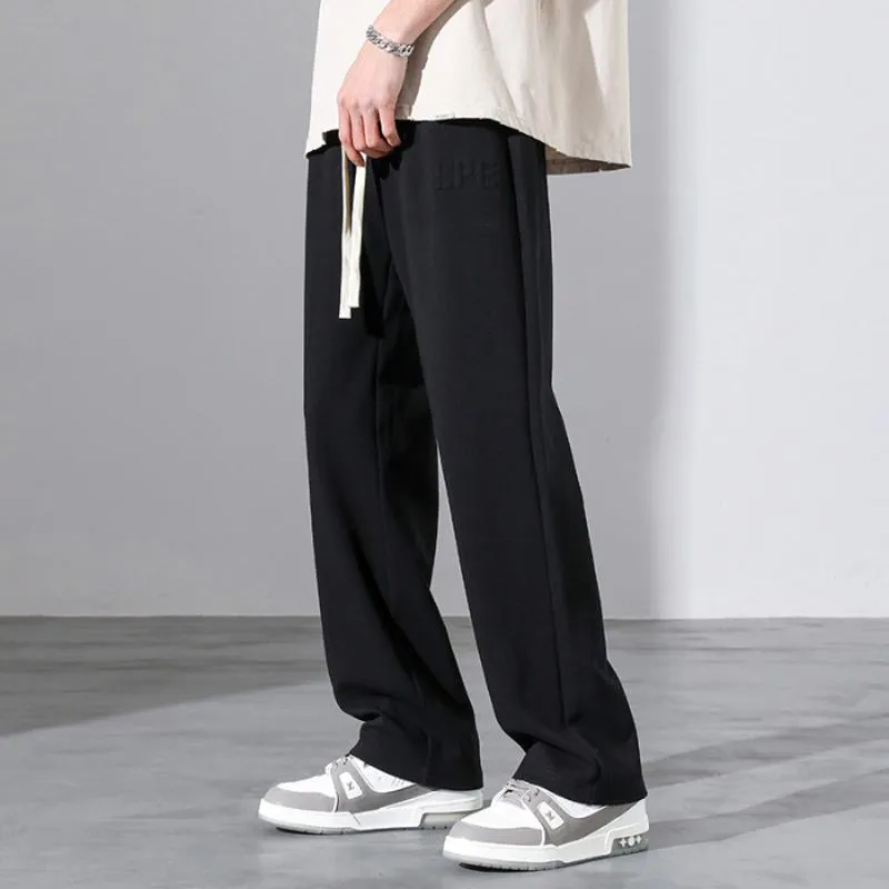 Straight Print Sports Loose Fit Sweatpant