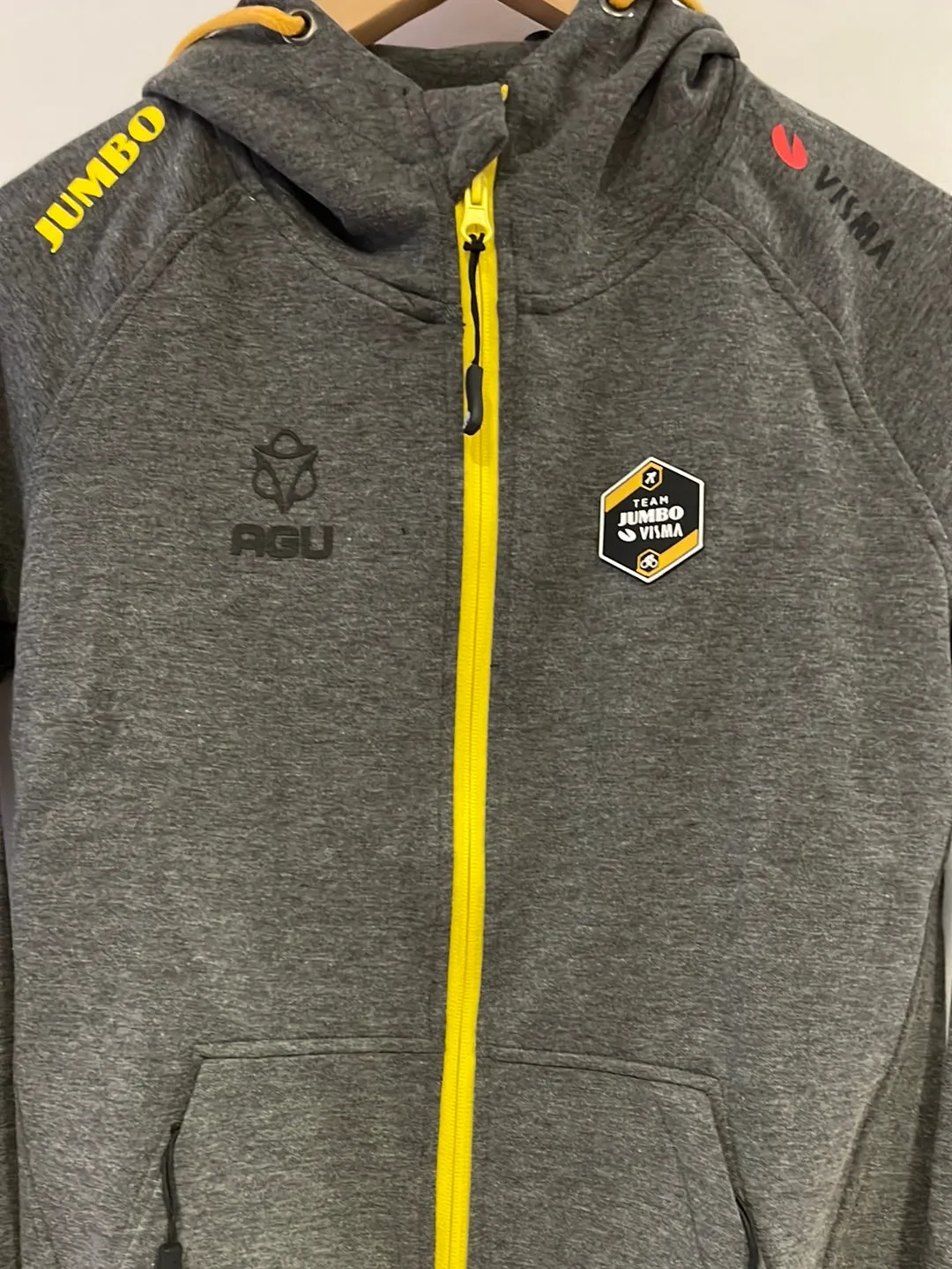 Team Jumbo Visma AGU Training Hooded Jacket Grey Women
