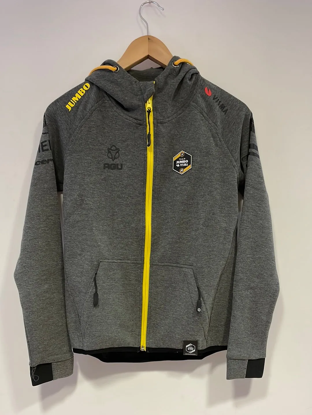 Team Jumbo Visma AGU Training Hooded Jacket Grey Women