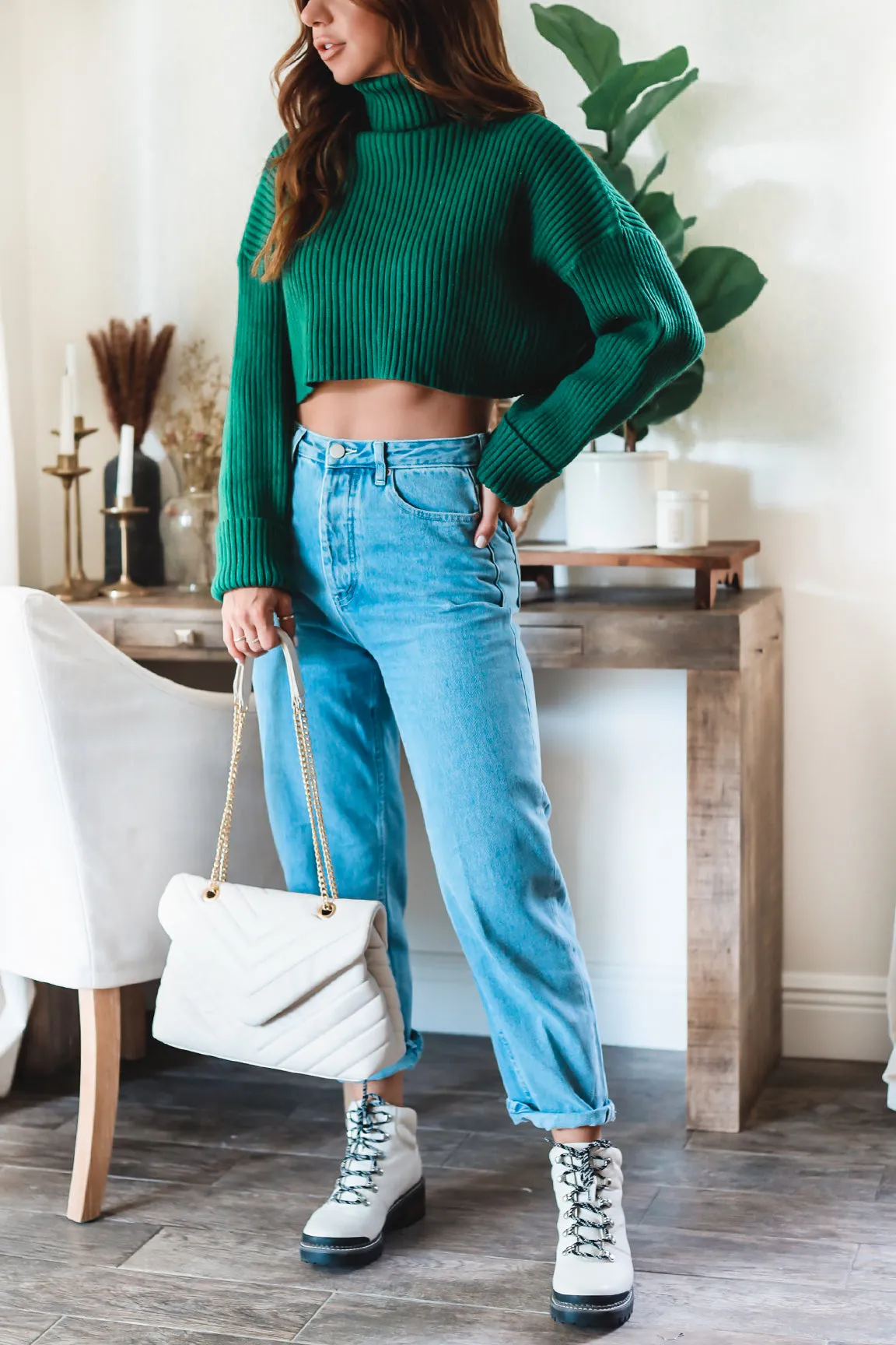 The Tyler Knit Crop- 4 Colors