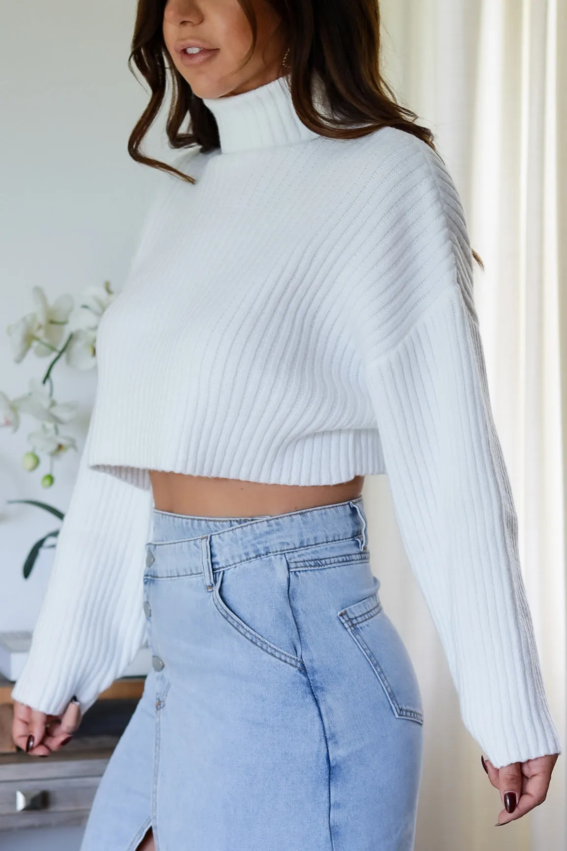 The Tyler Knit Crop- 4 Colors