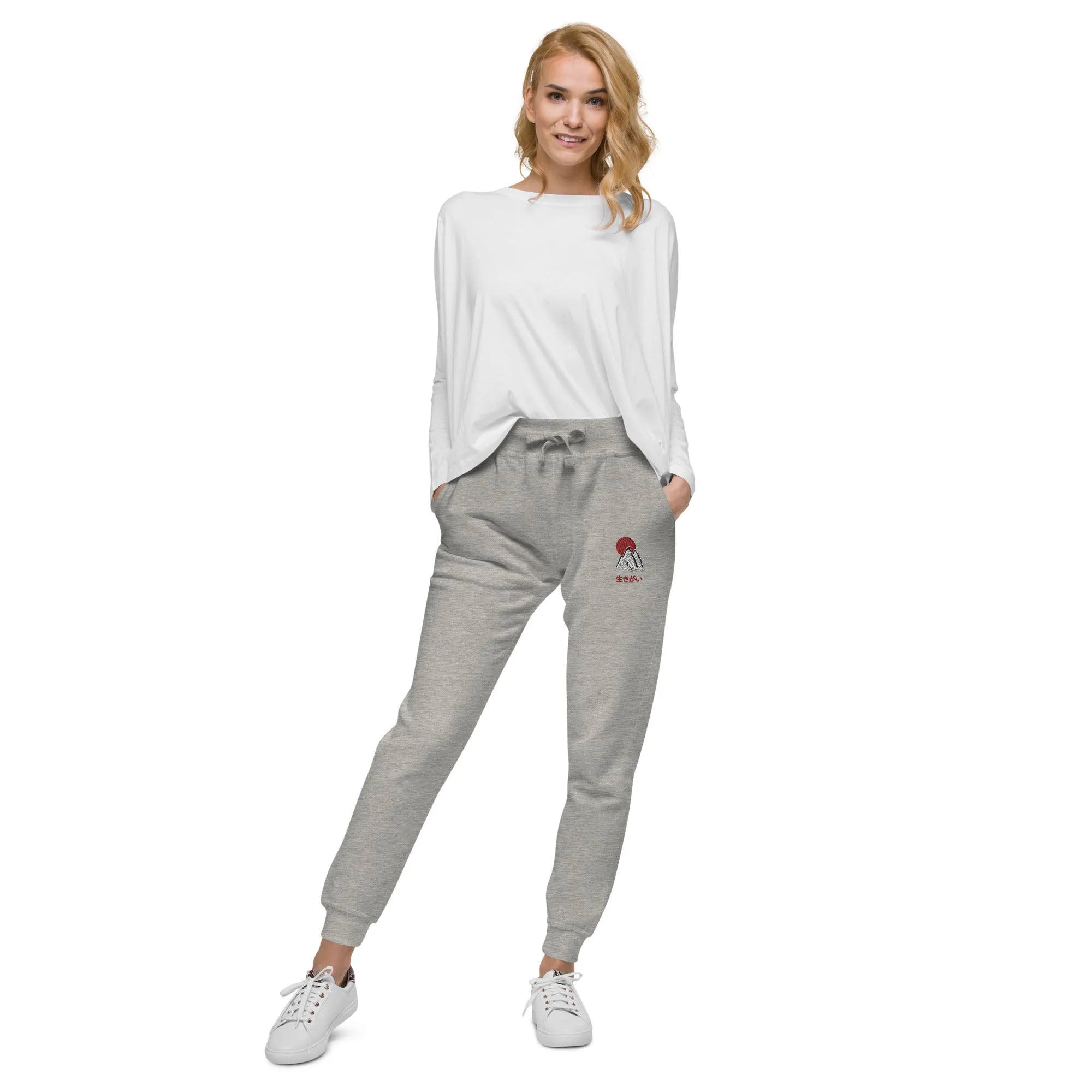 Unisex Sweatpants - Ikigai Embroidered Design by Los Gusanos | Essential Sweatpants for Men & Women
