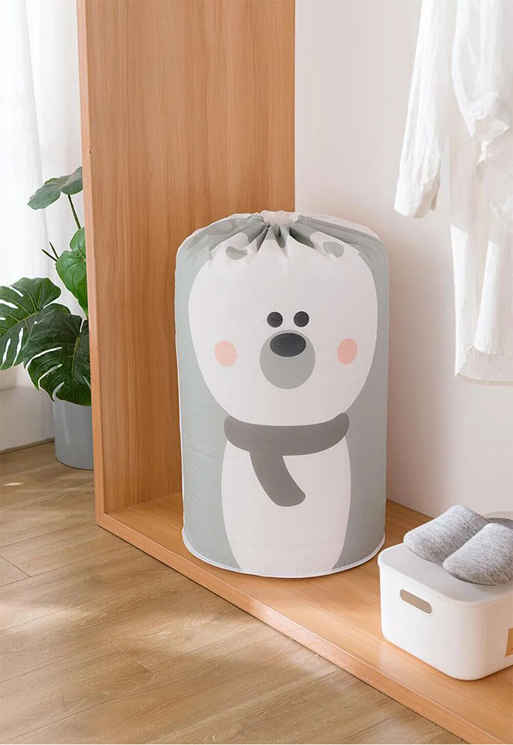 US Large Drawstring Storage Bag Anti Dust Clothes Blanket Quilt Organizer Pouch
