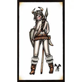 Viking Pinup Original Painting