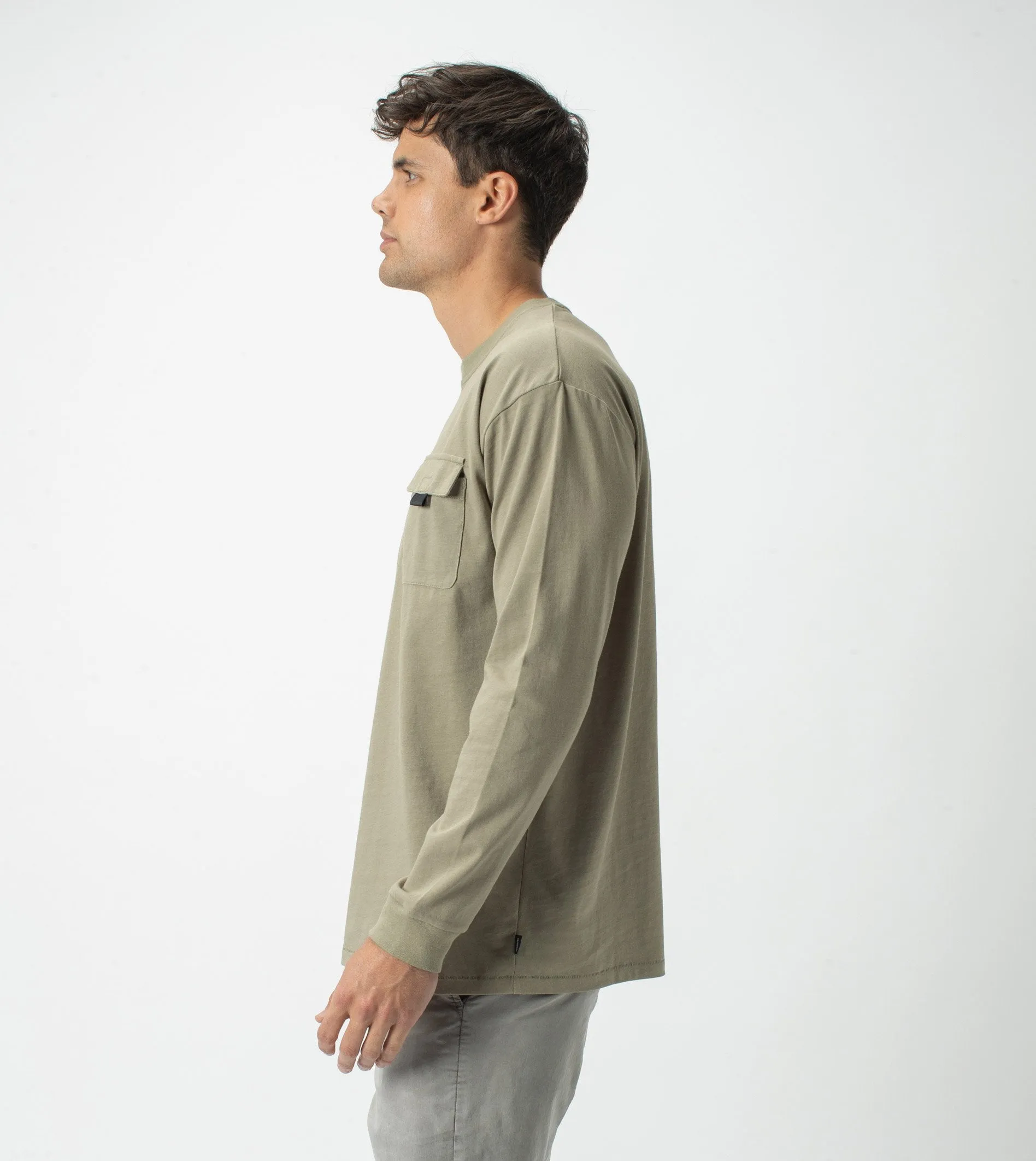 Workwear Box LS Tee Moss