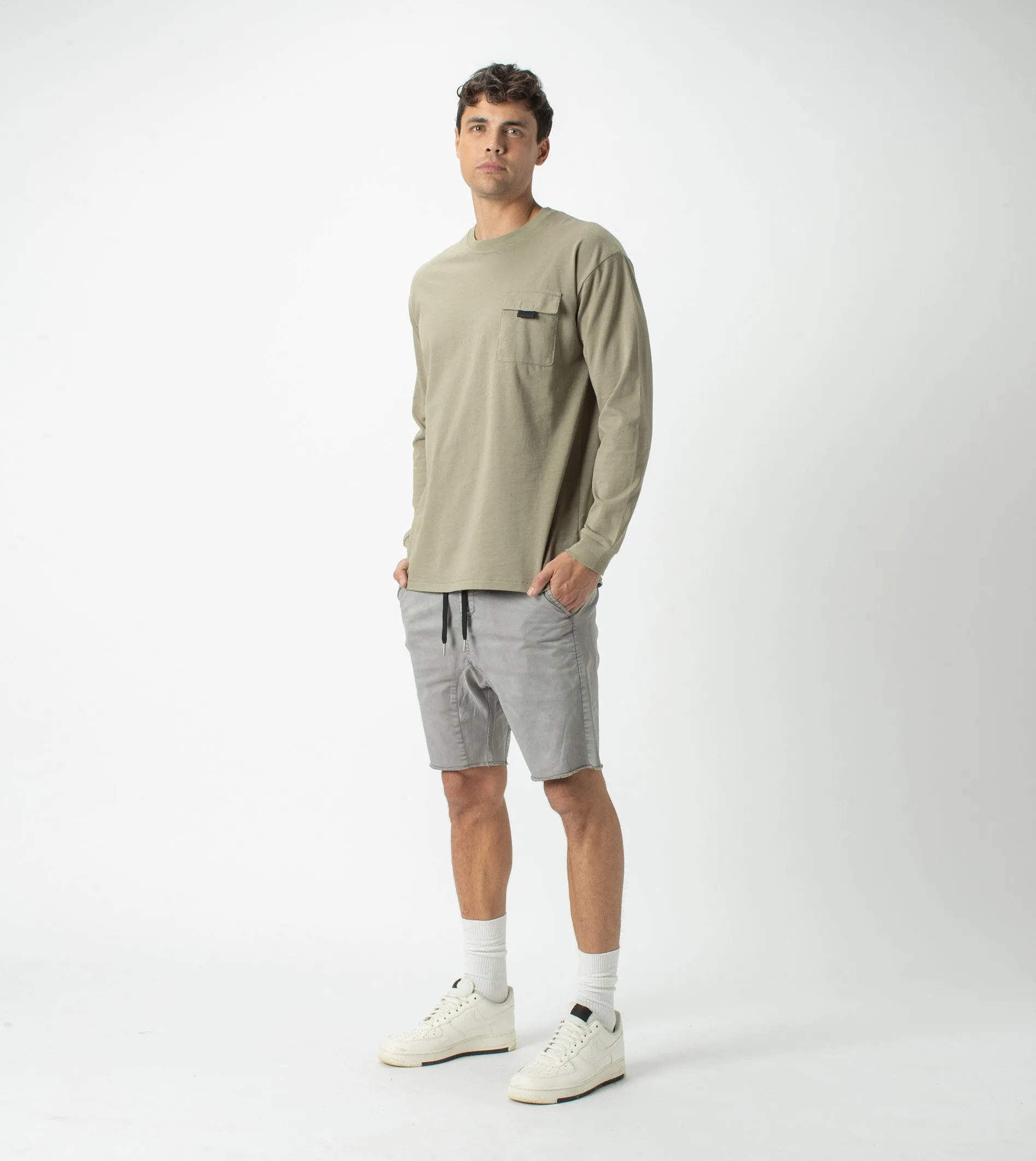 Workwear Box LS Tee Moss