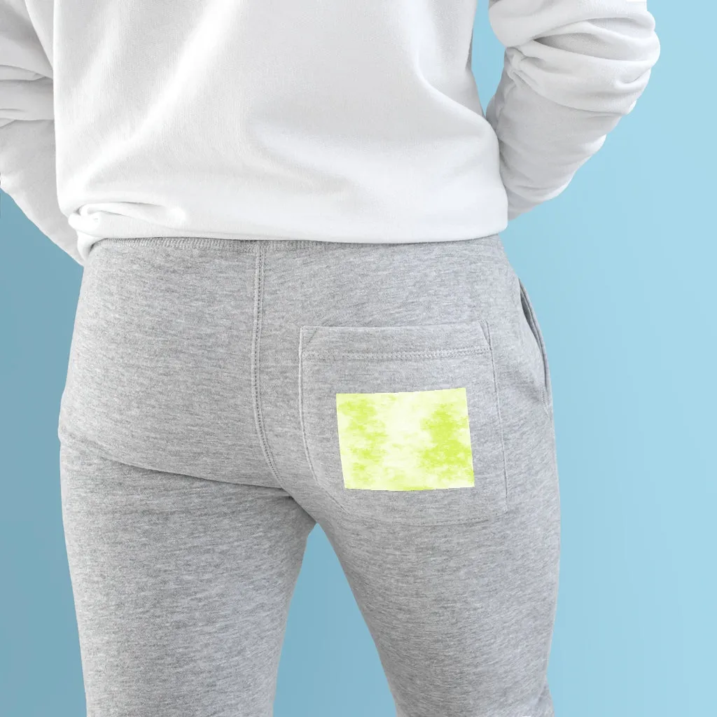 Yellow Clouds Premium Fleece Joggers